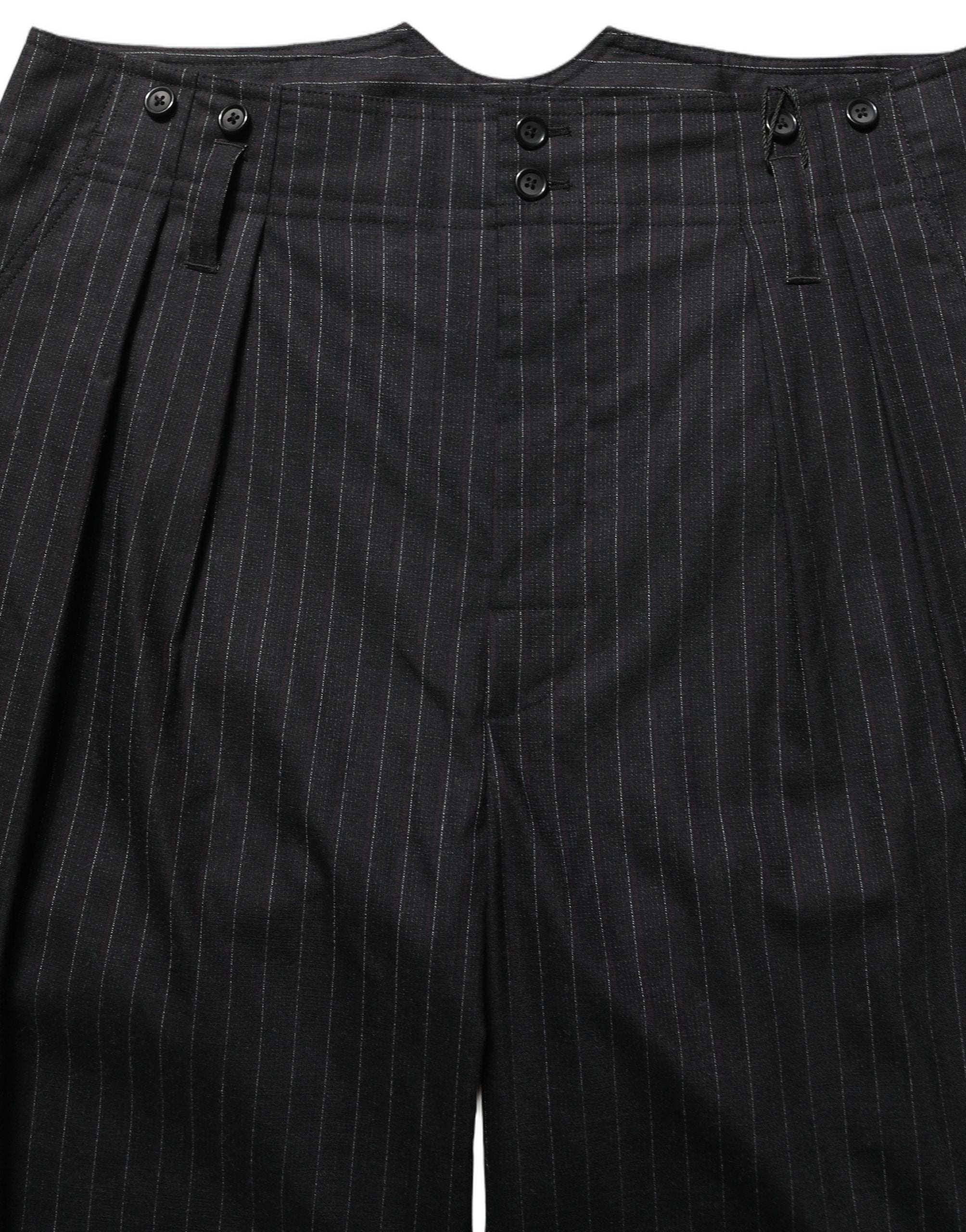 Dolce & Gabbana Black Pinstripe Wool Men Dress Trouser Pants Dolce & Gabbana