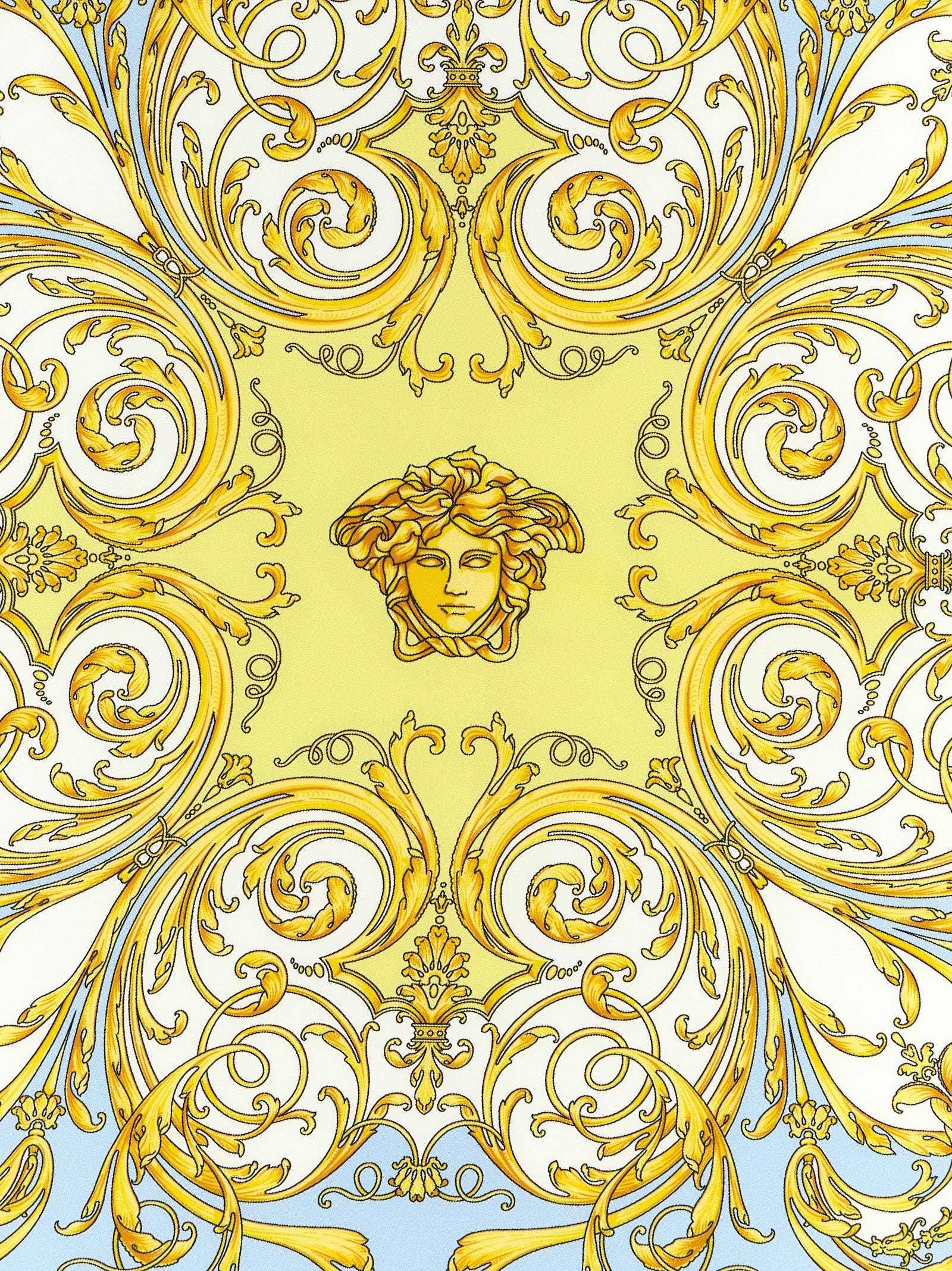 Versace Multicolor Silk Scarf Versace