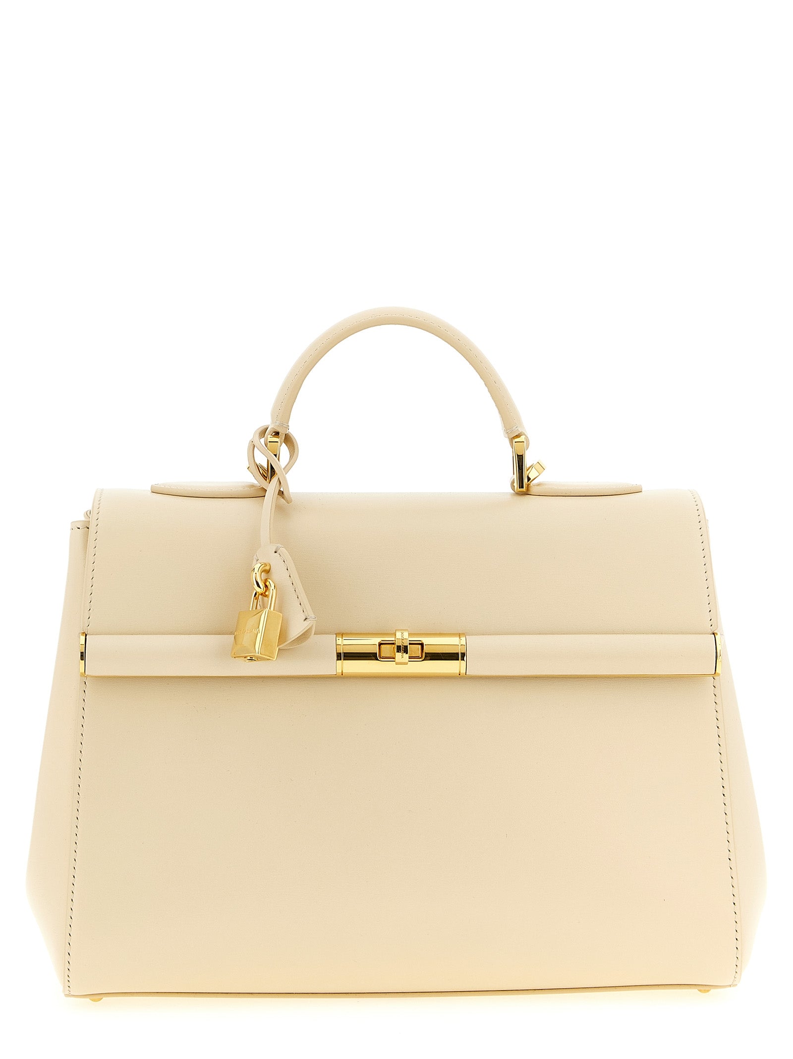Dolce & Gabbana White Lamb Leather Handbag Dolce & Gabbana
