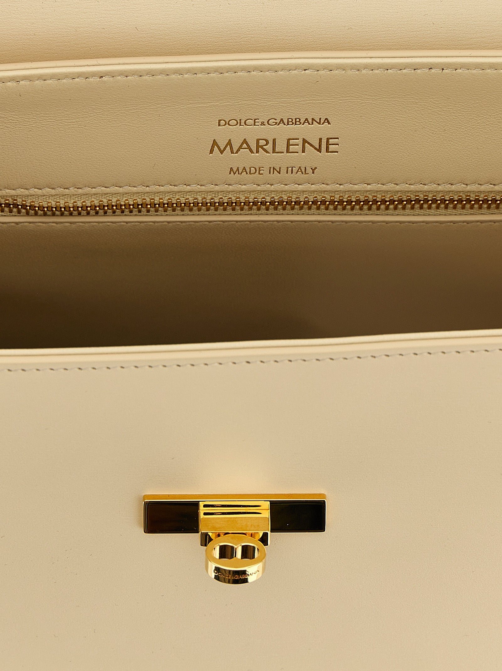 Dolce & Gabbana White Lamb Leather Handbag Dolce & Gabbana