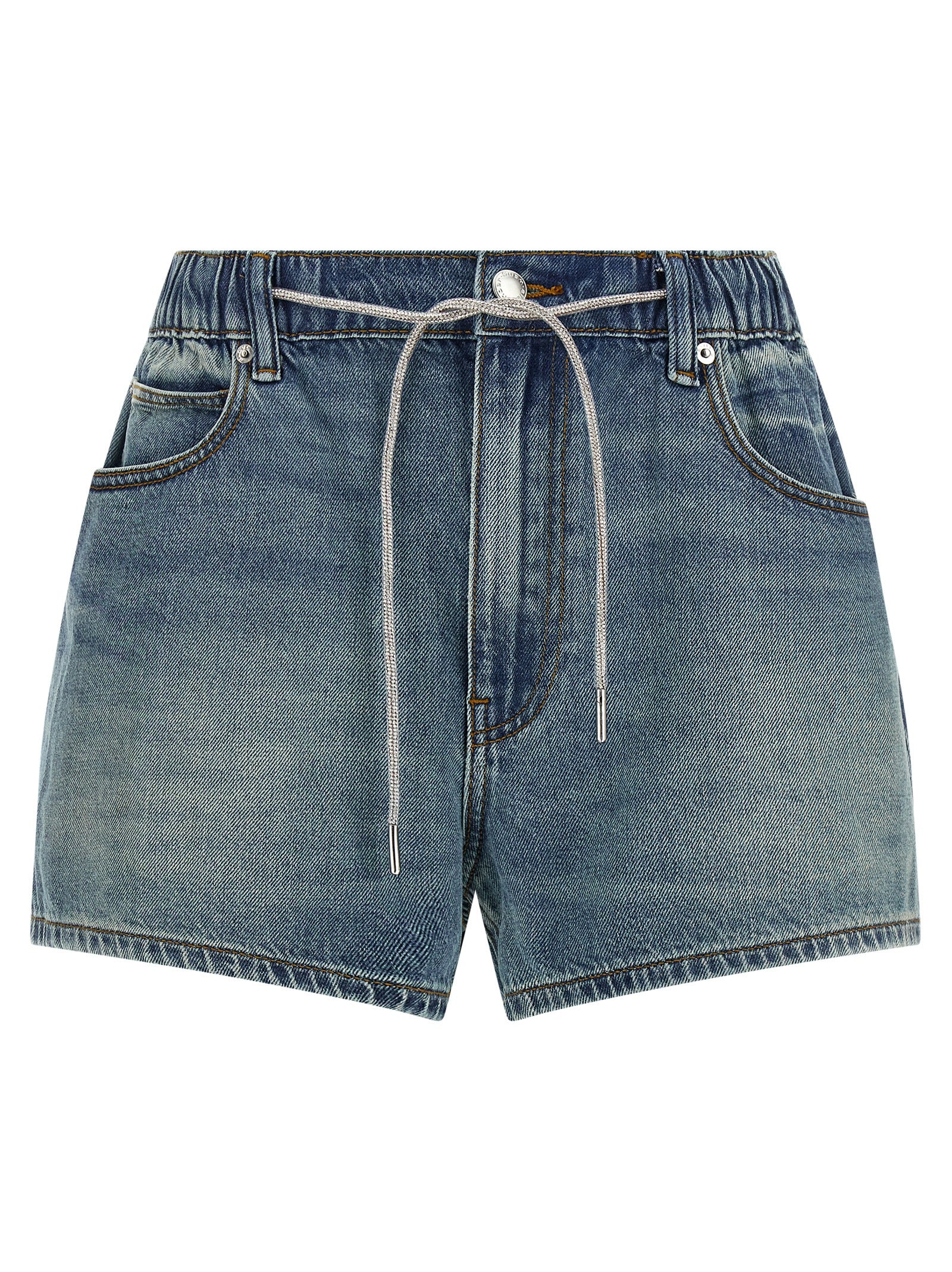 Alexander Wang Blue Cotton Bermuda Shorts