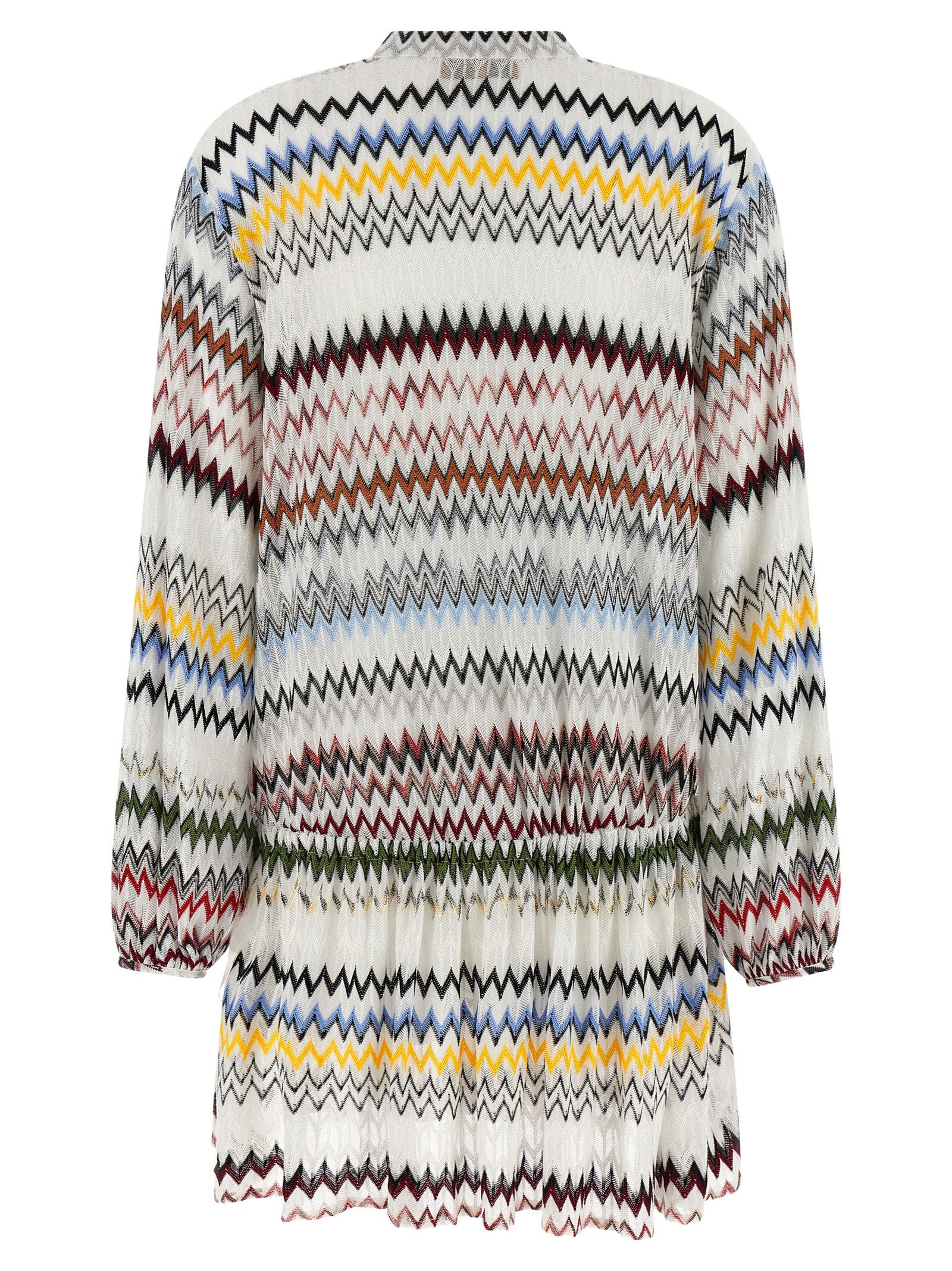 Missoni White Viscose Short Dress Missoni