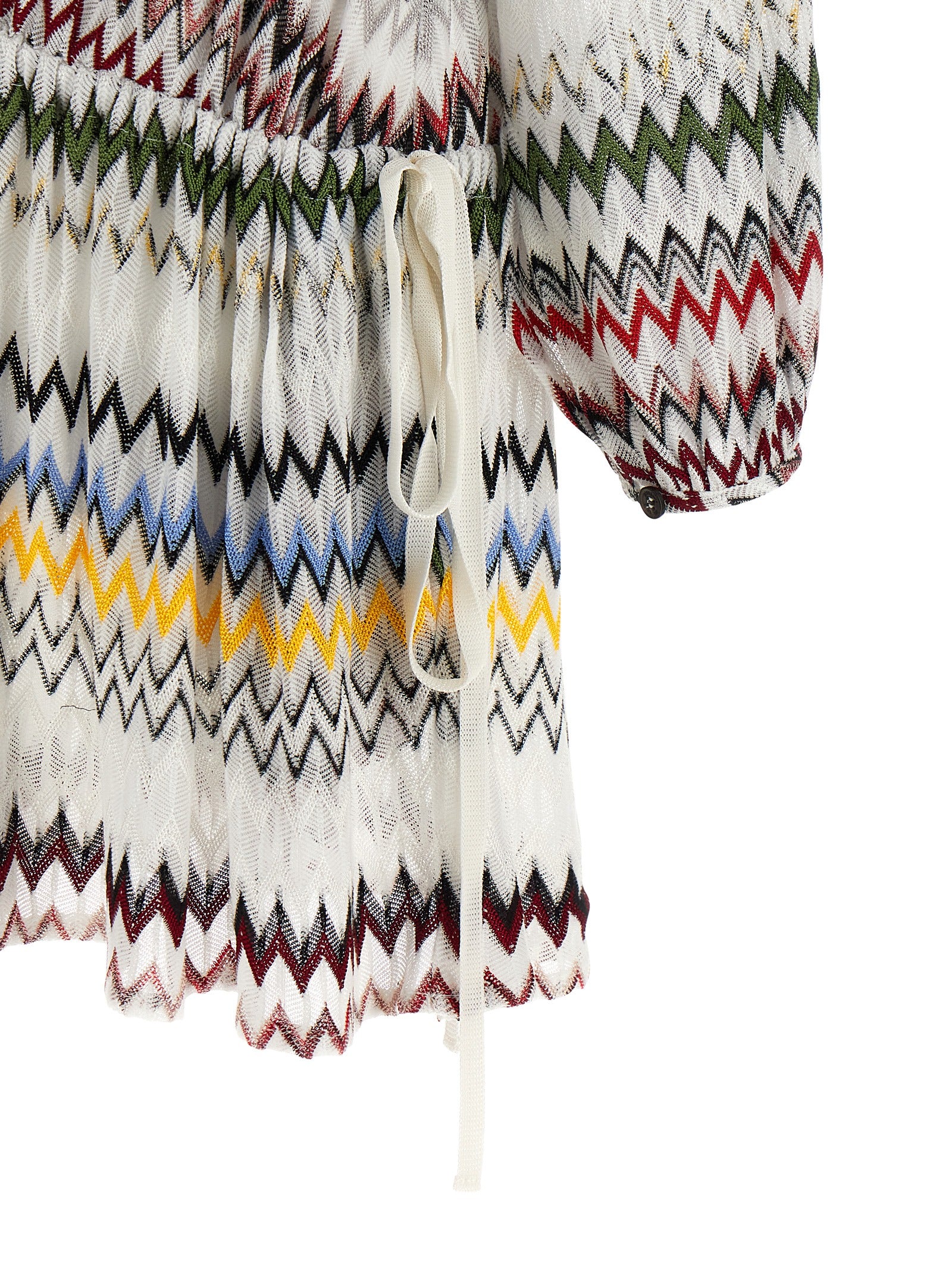 Missoni White Viscose Short Dress Missoni