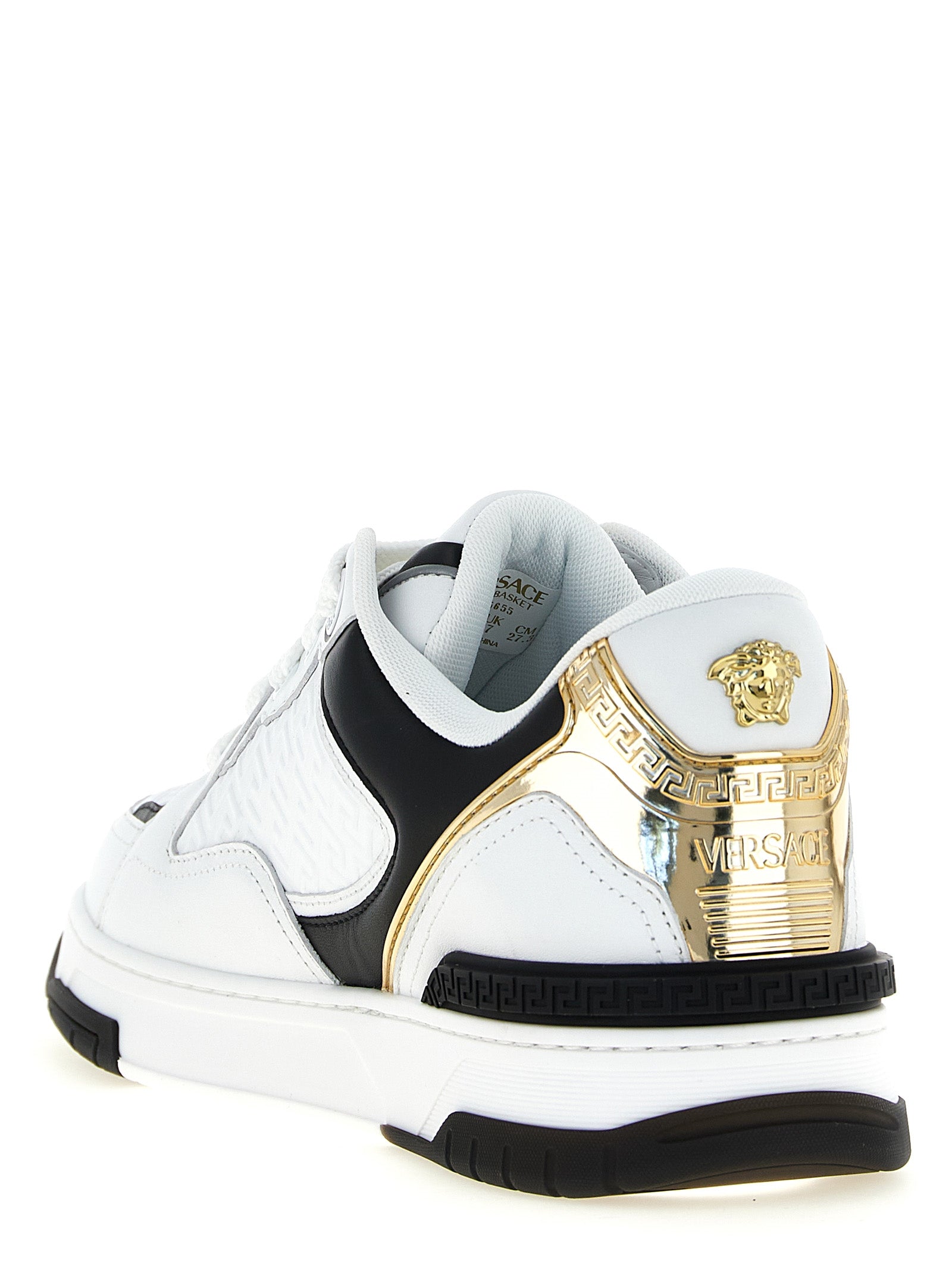 Versace Bicolor Leather Low Top Sneakers Versace