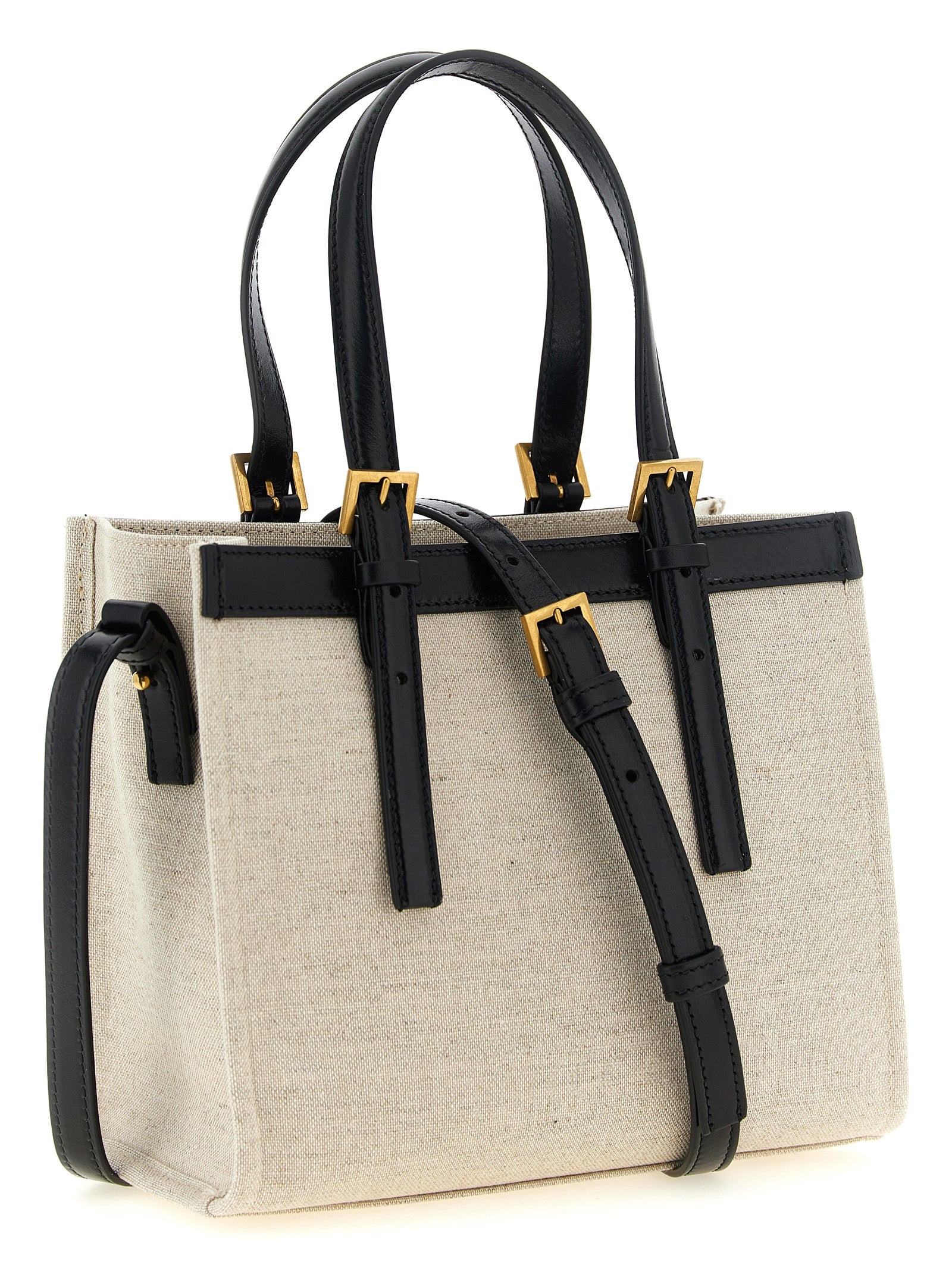 Versace Beige Linen Tote Bag Versace