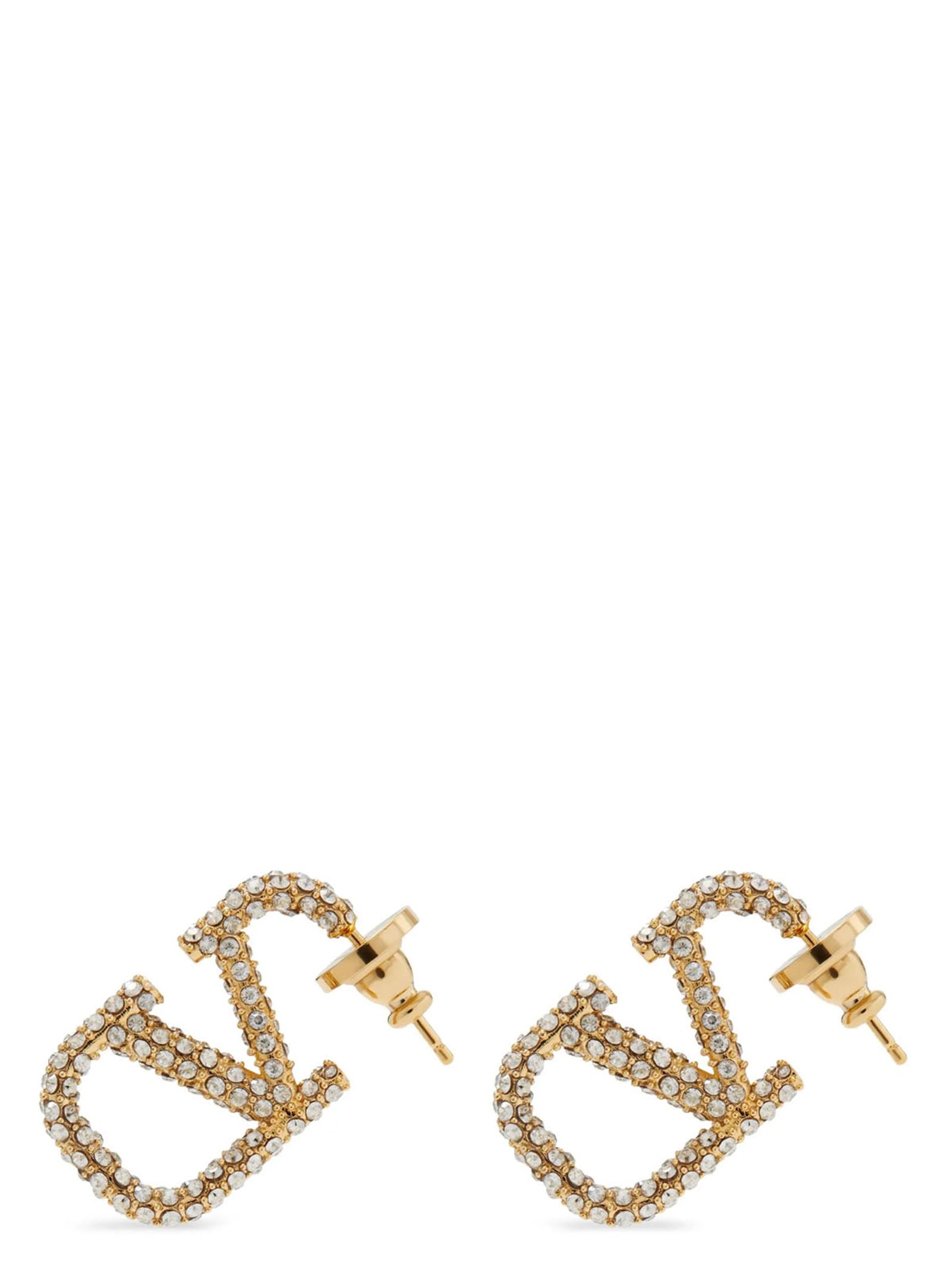 Valentino Garavani Gold Brass Earrings Valentino Garavani