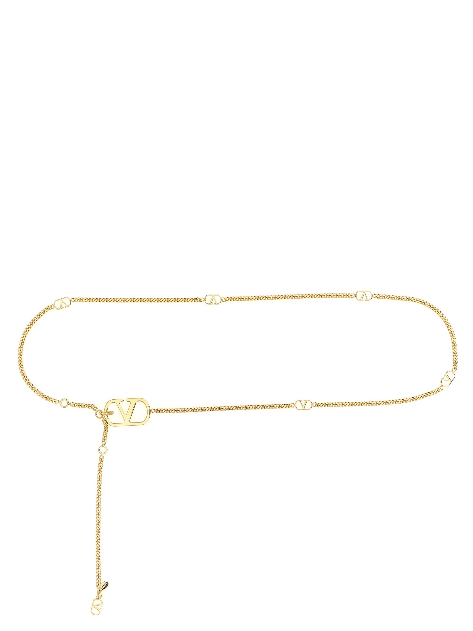 Valentino Garavani Gold Brass Regular Belt Valentino Garavani