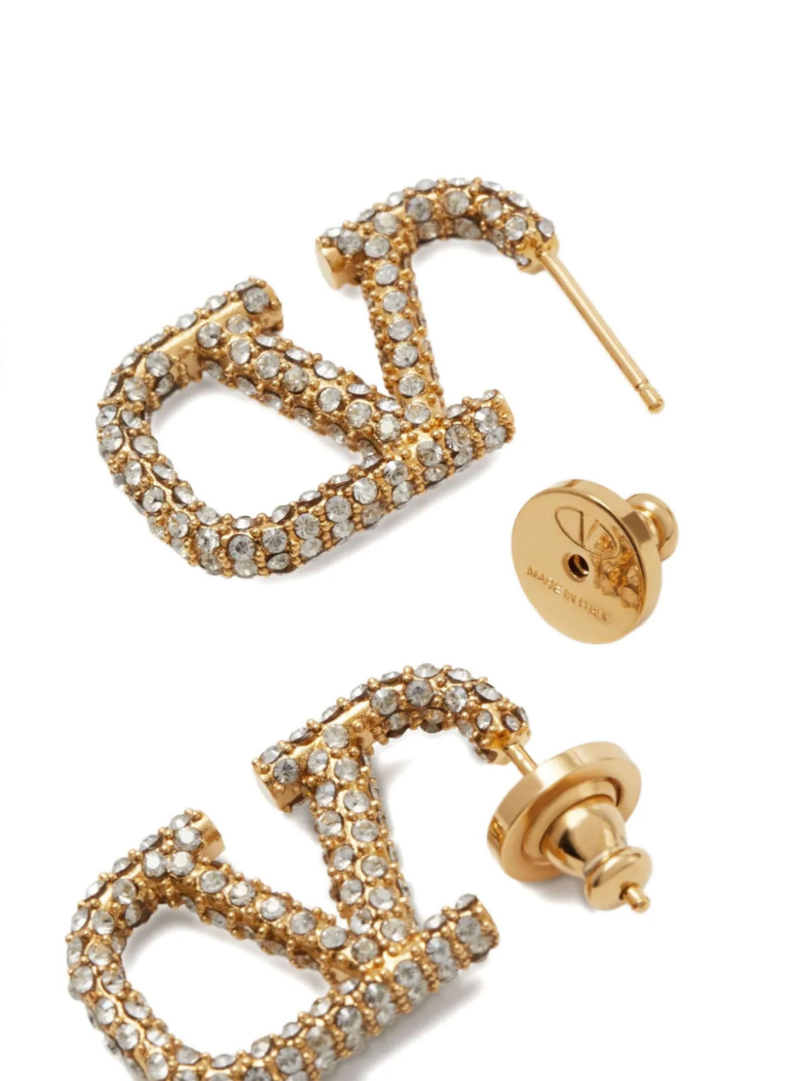 Valentino Garavani Gold Brass Earrings Valentino Garavani