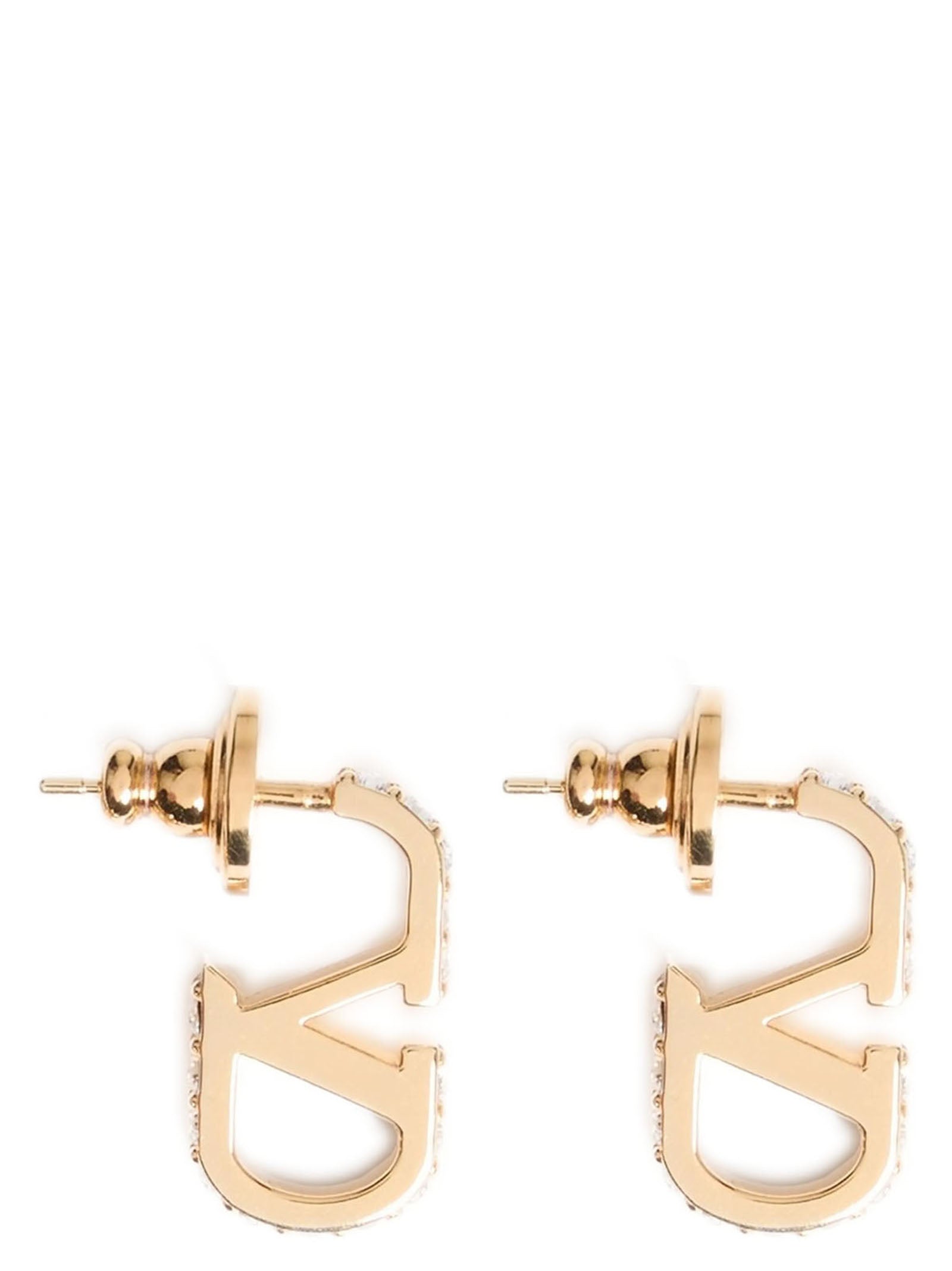 Valentino Garavani Gold Brass Earrings Valentino Garavani