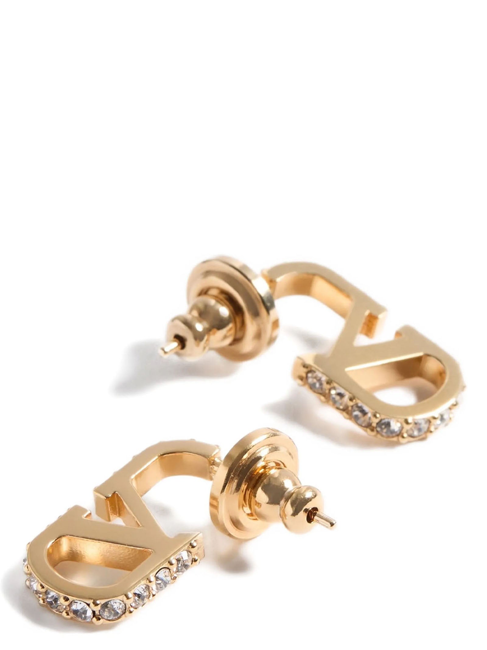 Valentino Garavani Gold Brass Earrings Valentino Garavani