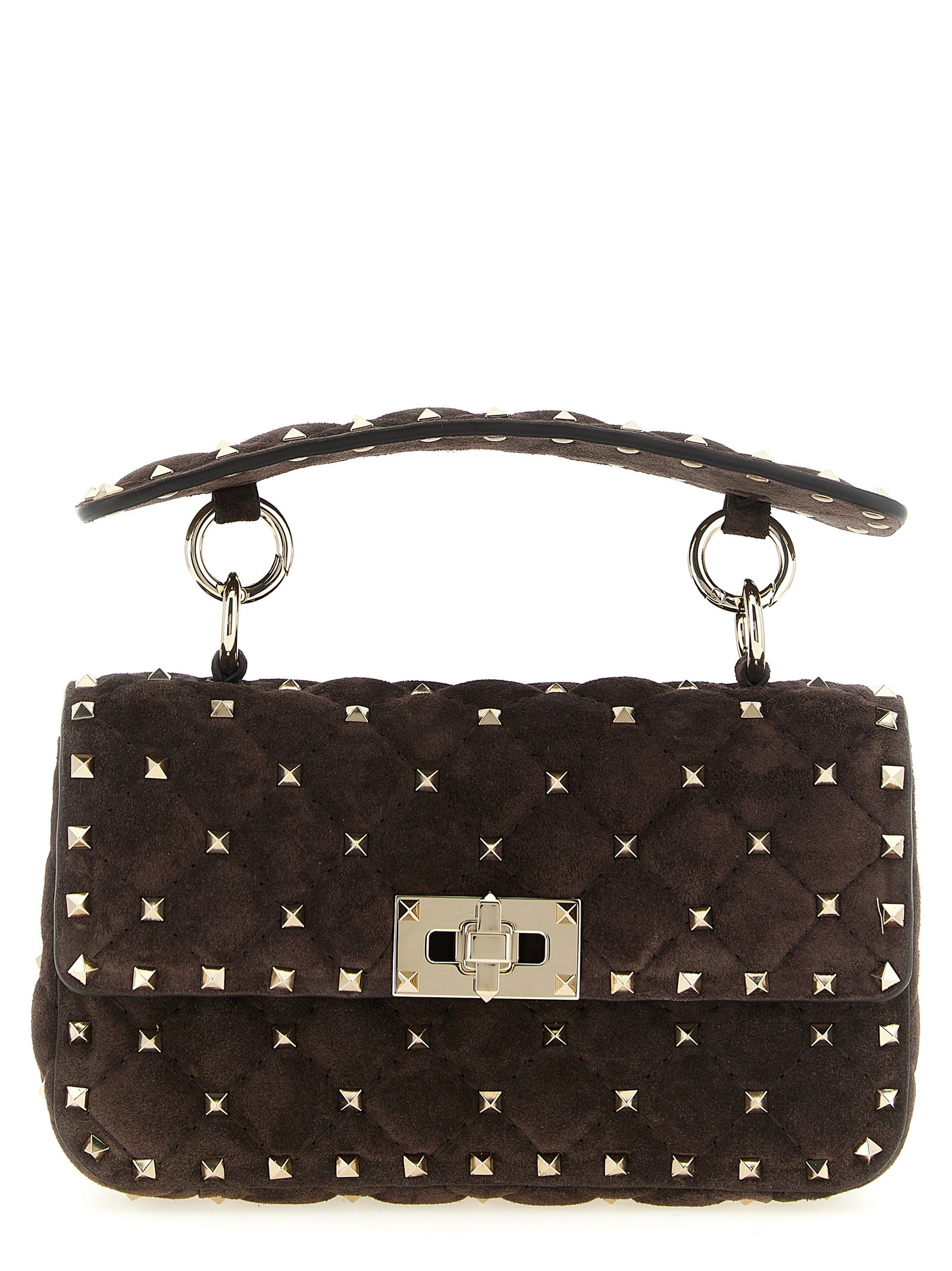 Valentino Garavani Brown Calfskin Shoulder Bag Valentino Garavani