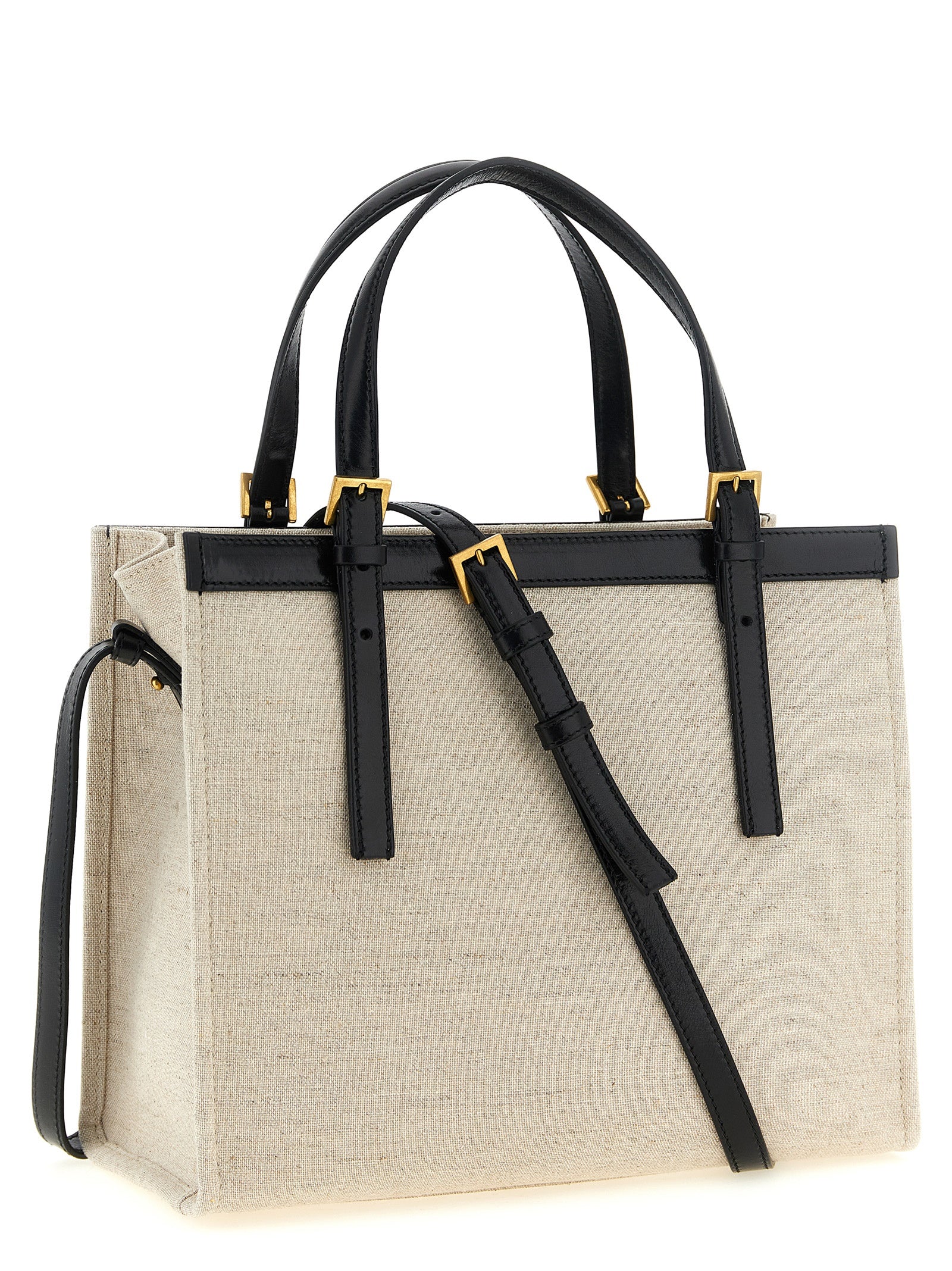 Versace Beige Leather Tote Bag Versace