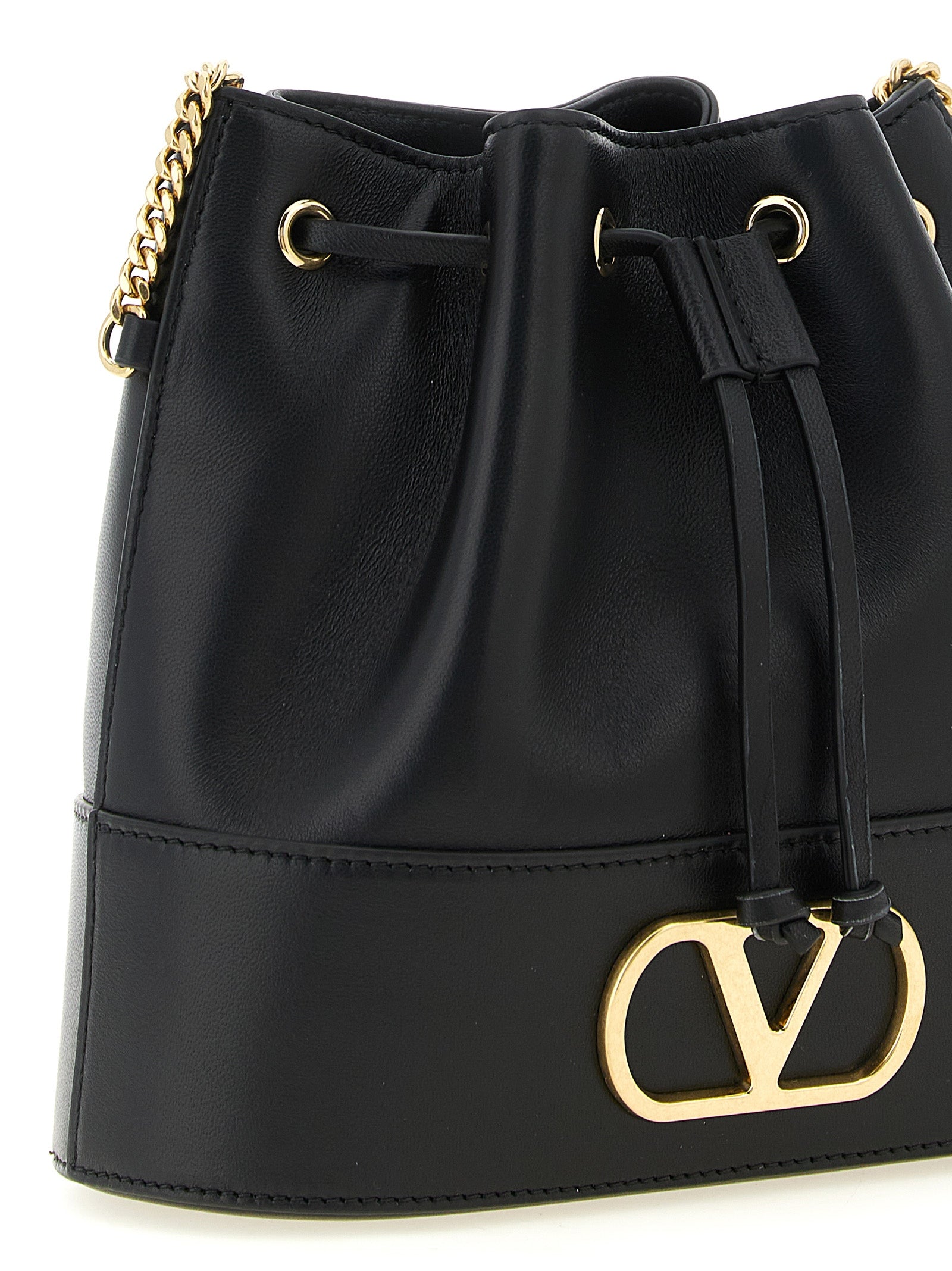 Valentino Garavani Black Lamb Leather Crossbody Bag Valentino Garavani