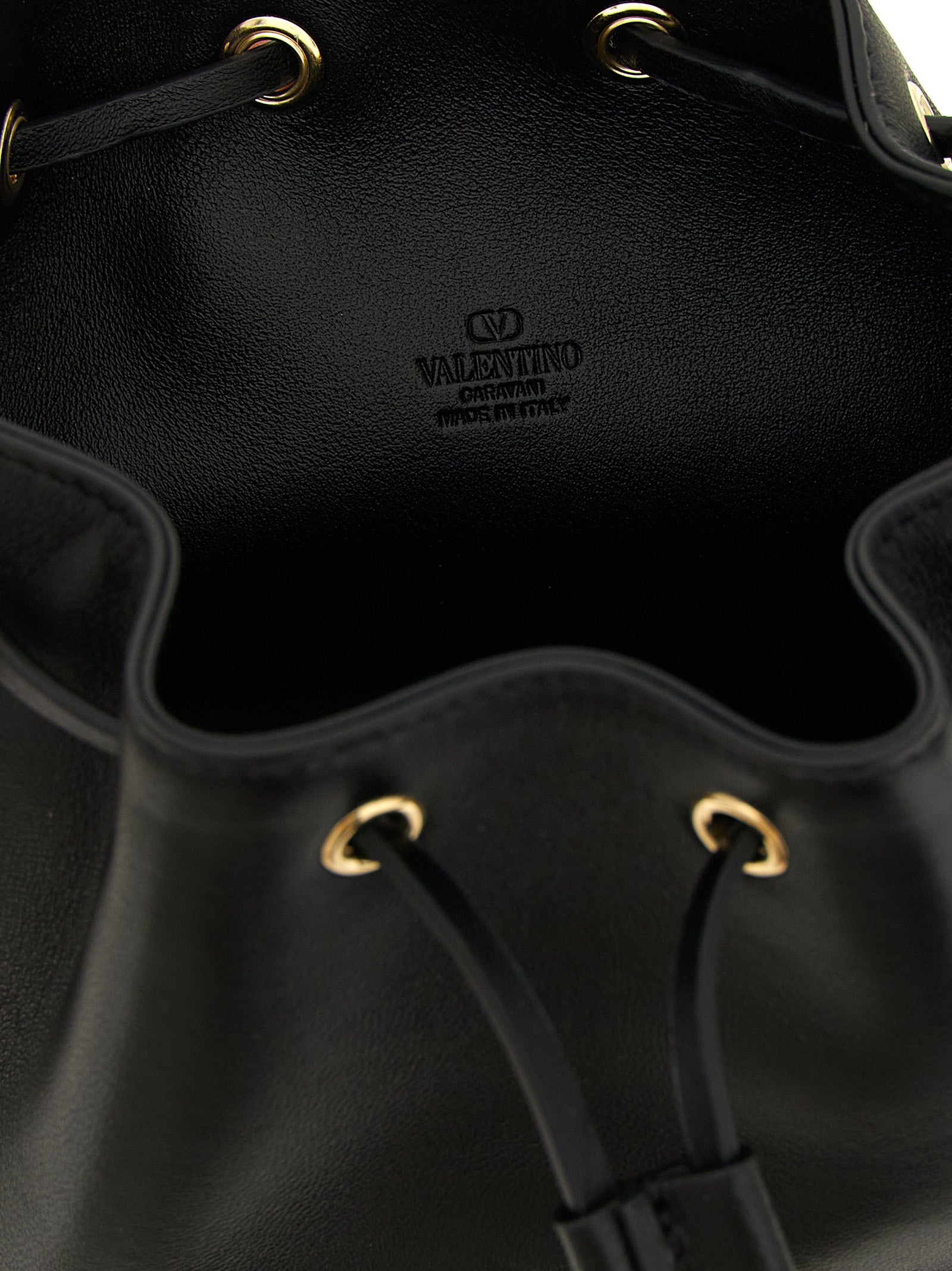 Valentino Garavani Black Lamb Leather Crossbody Bag Valentino Garavani