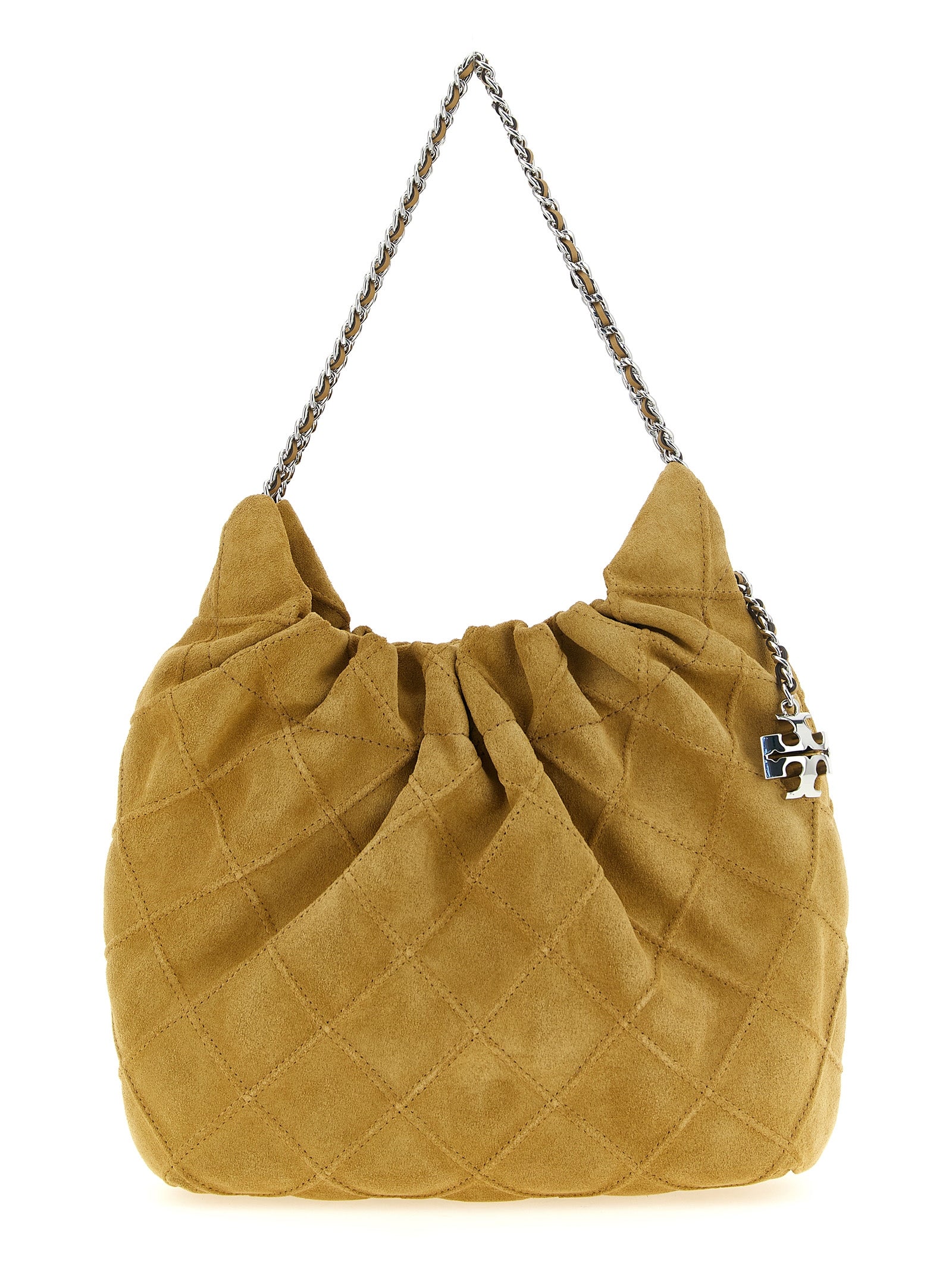 Tory Burch Beige Calfskin Shoulder Bag Tory Burch
