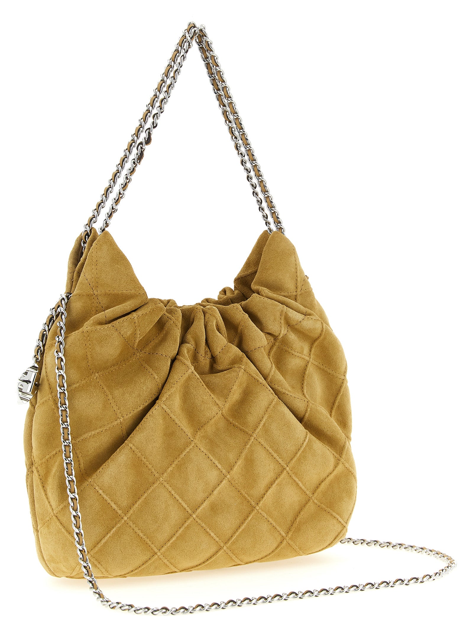 Tory Burch Beige Calfskin Shoulder Bag Tory Burch
