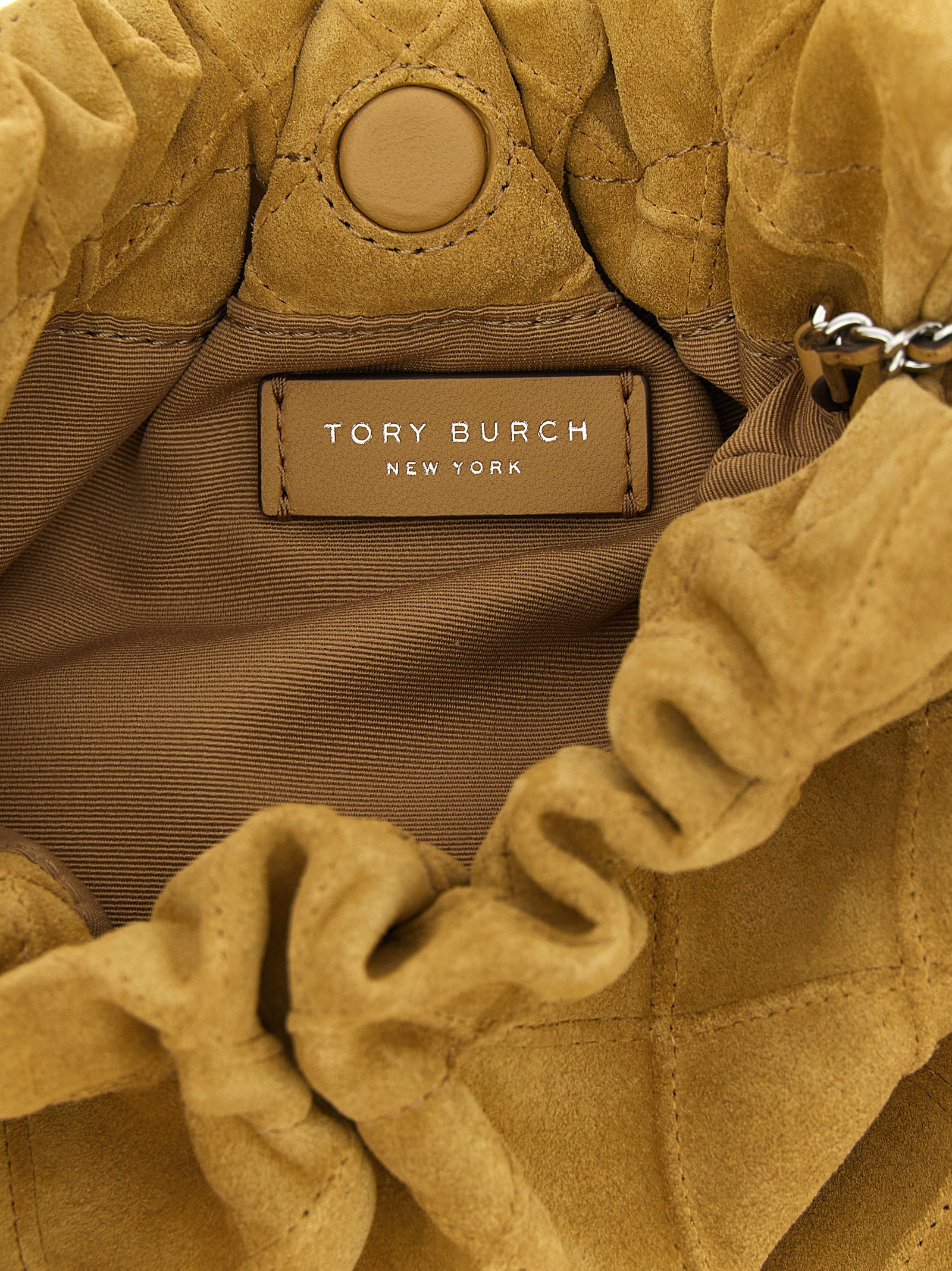 Tory Burch Beige Calfskin Shoulder Bag Tory Burch