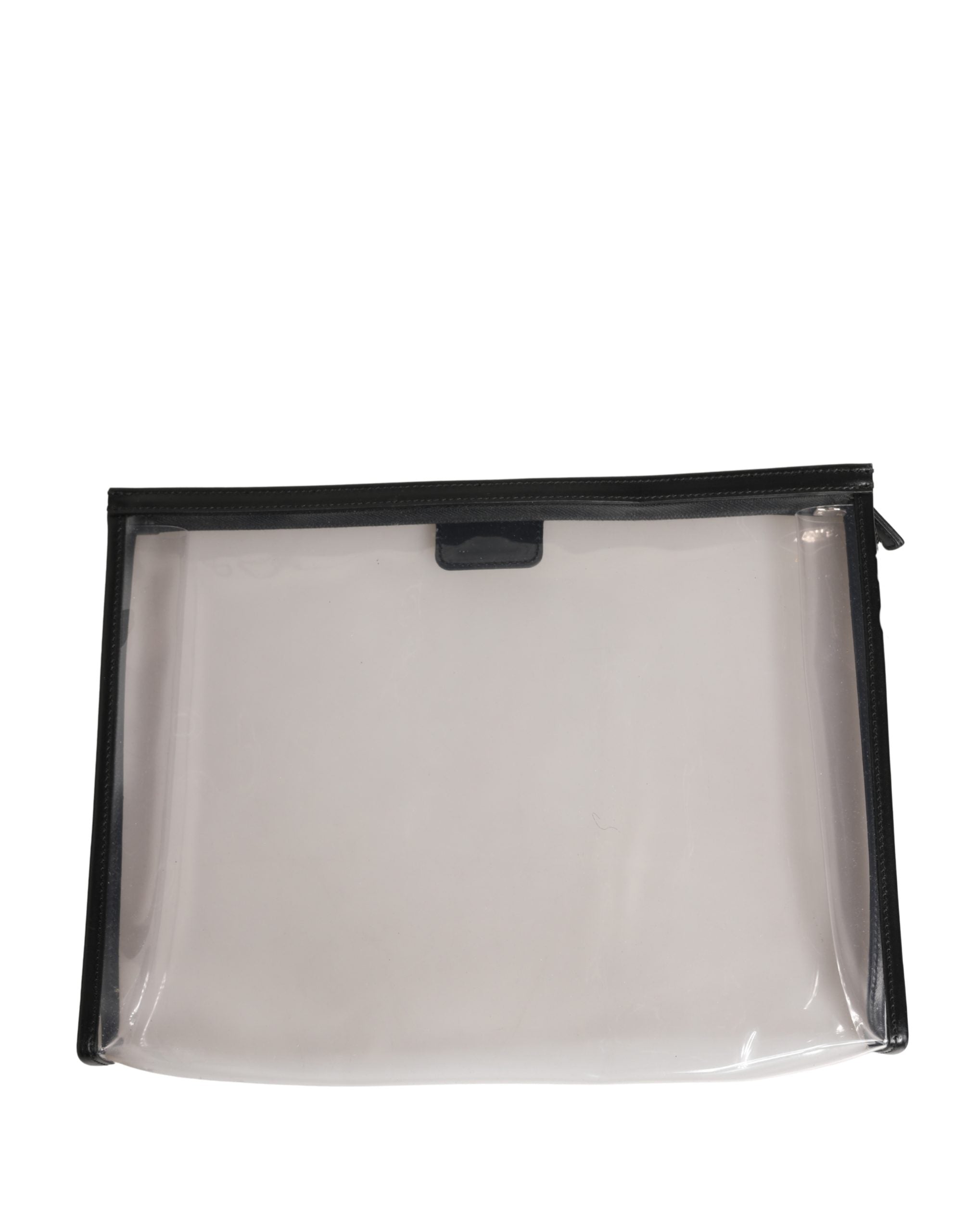 Dolce & Gabbana Transparent PVC Clutch Pouch Purse Branded Logo Plaque Bag Dolce & Gabbana