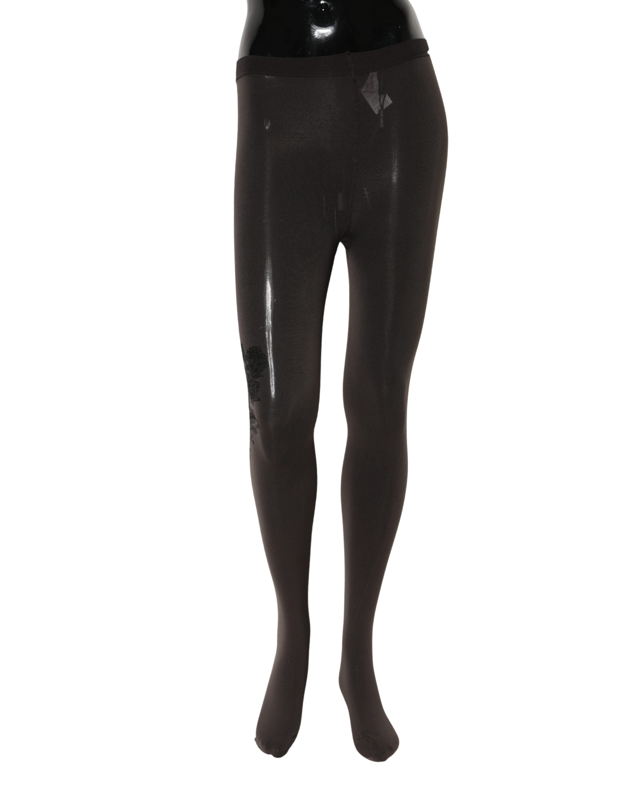Dolce & Gabbana Black Nylon Tights Stocking Pantyhose Women Socks Dolce & Gabbana