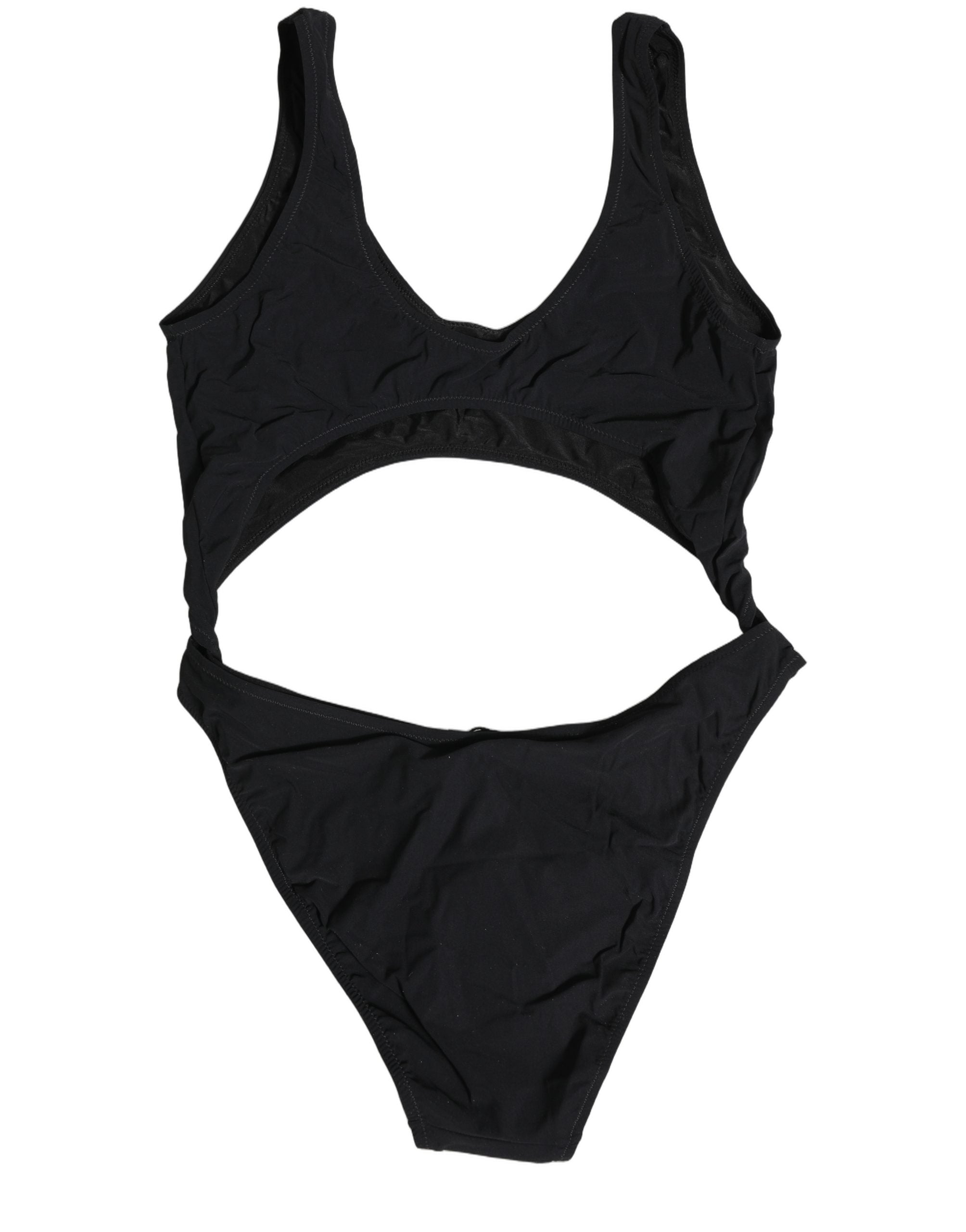 Dolce & Gabbana Black Cutout Logo One Piece Swimsuit Swimwear Dolce & Gabbana