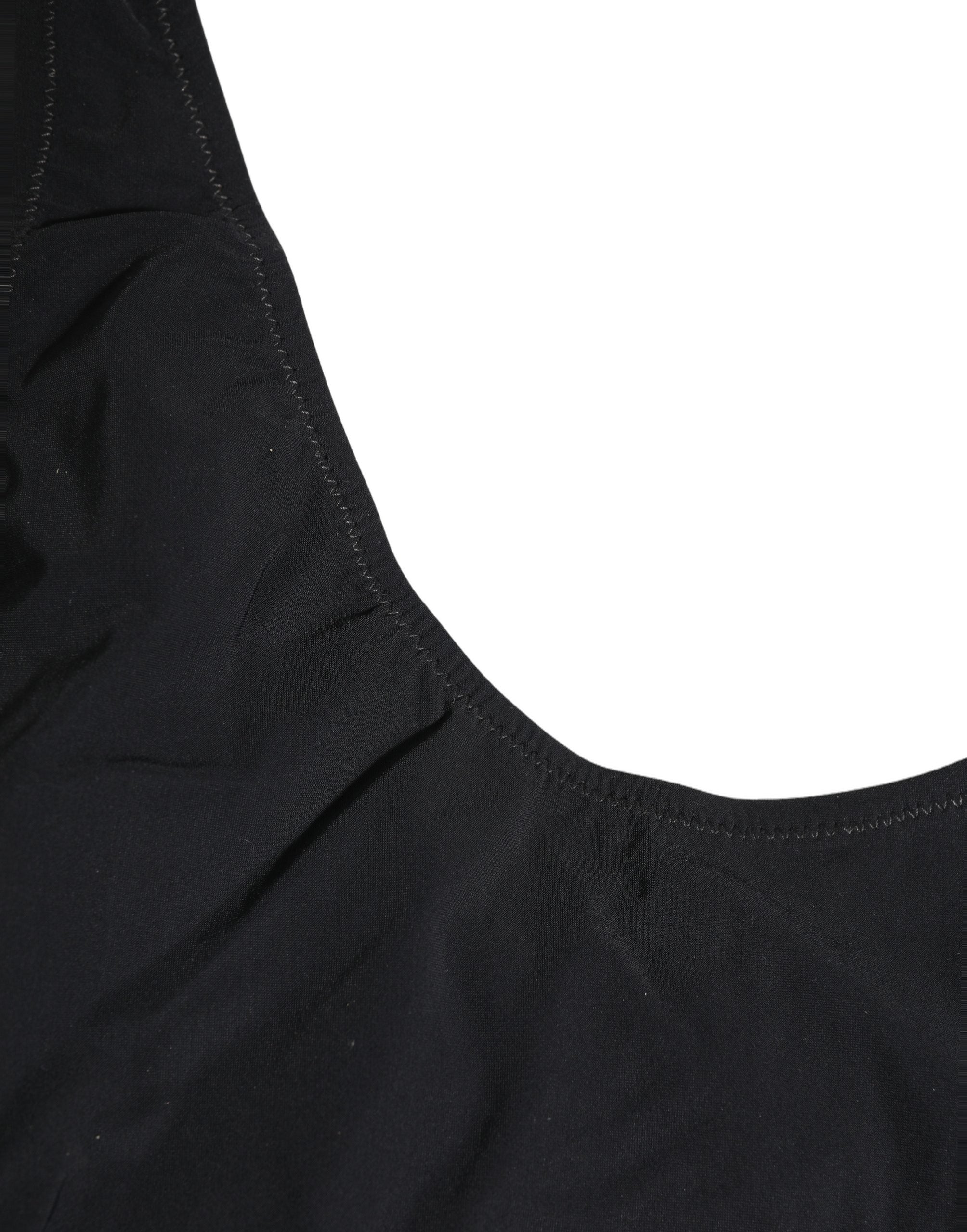 Dolce & Gabbana Black Cutout Logo One Piece Swimsuit Swimwear Dolce & Gabbana