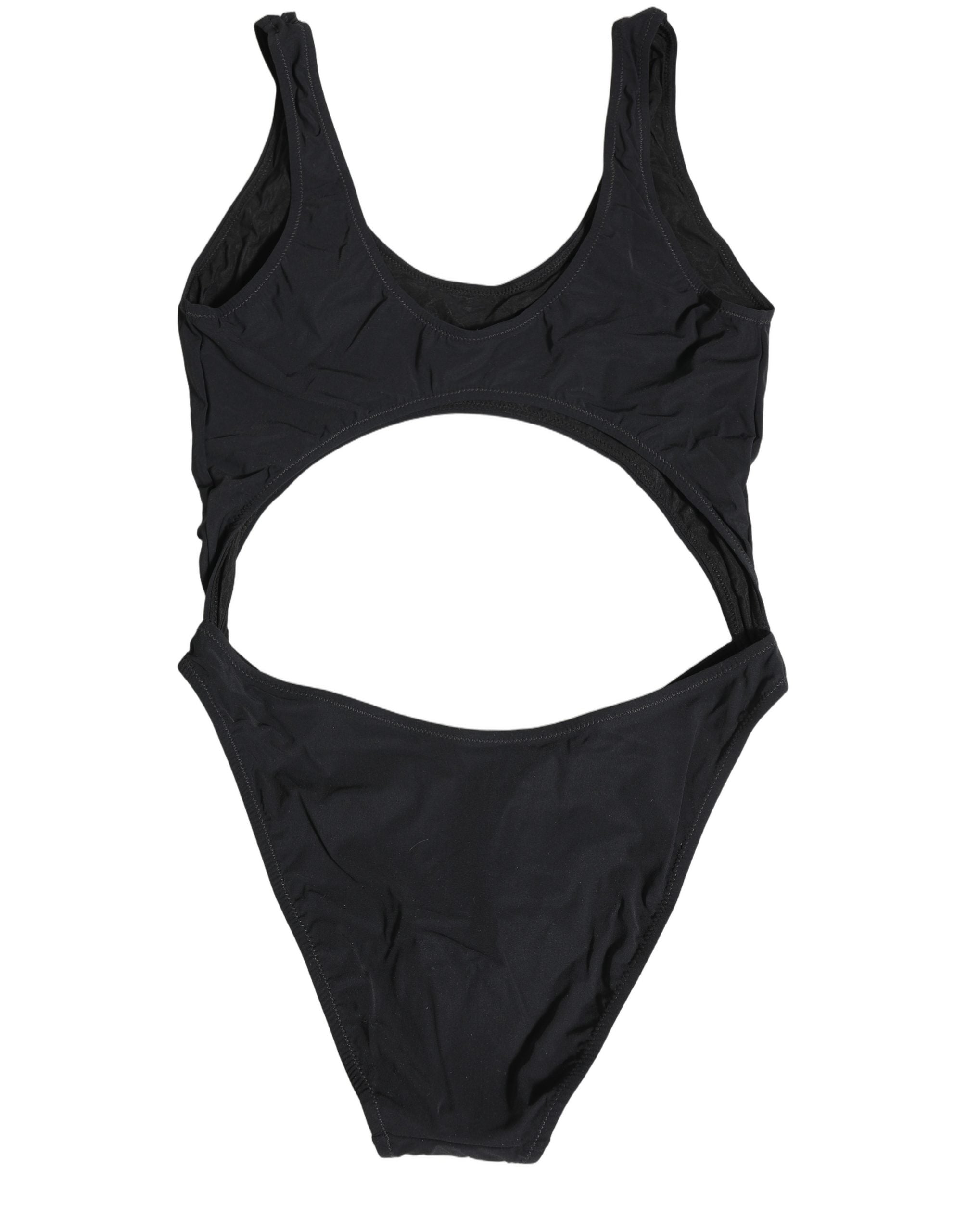 Dolce & Gabbana Black Cutout Logo One Piece Swimsuit Swimwear Dolce & Gabbana