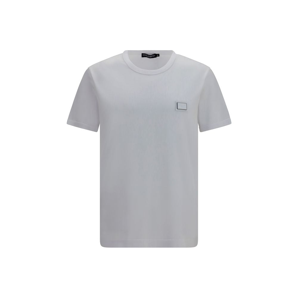 Dolce & Gabbana White Cotton T-Shirt Dolce & Gabbana