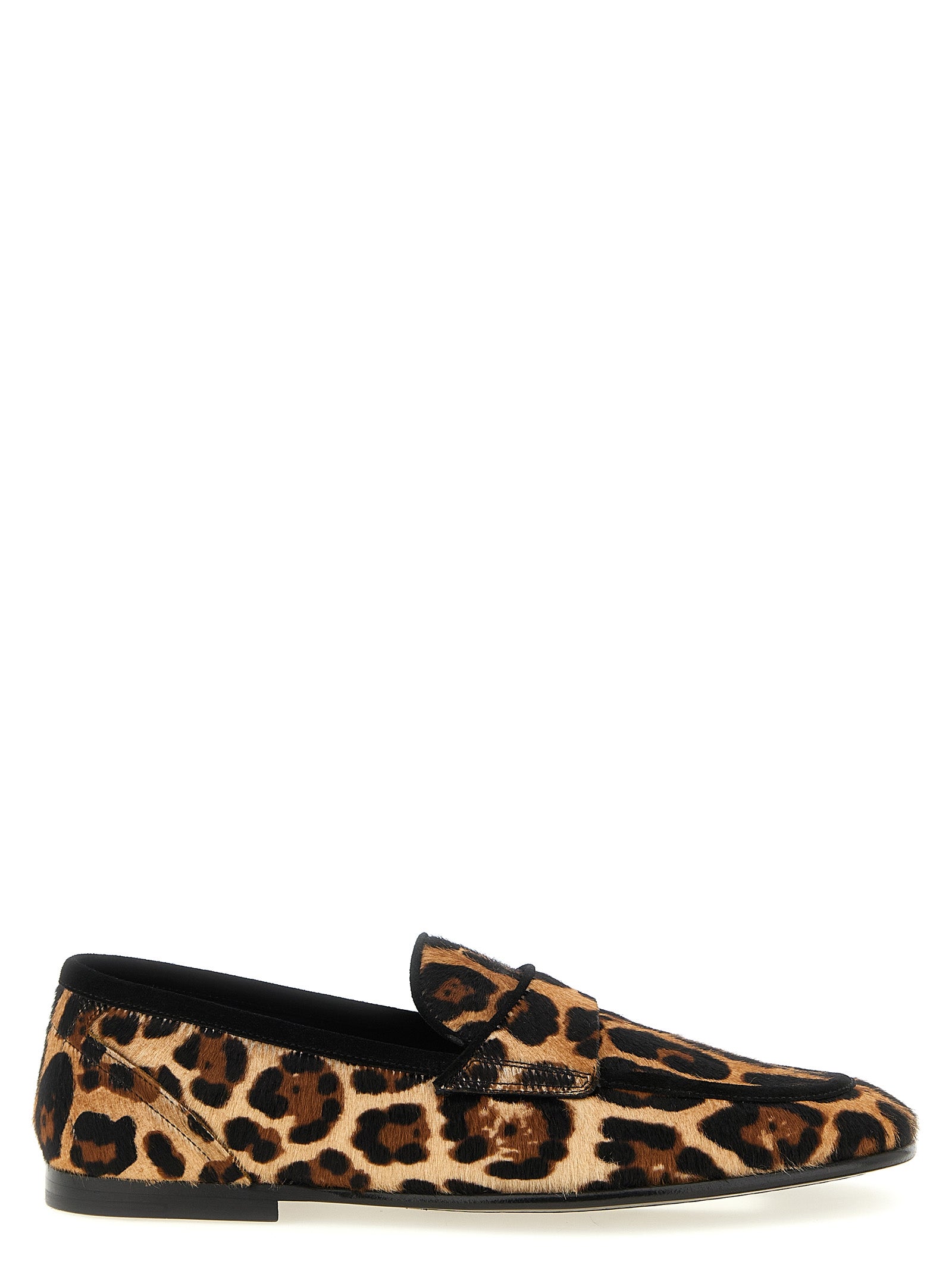 Dolce & Gabbana Brown Calfskin Slip-On Loafers Dolce & Gabbana