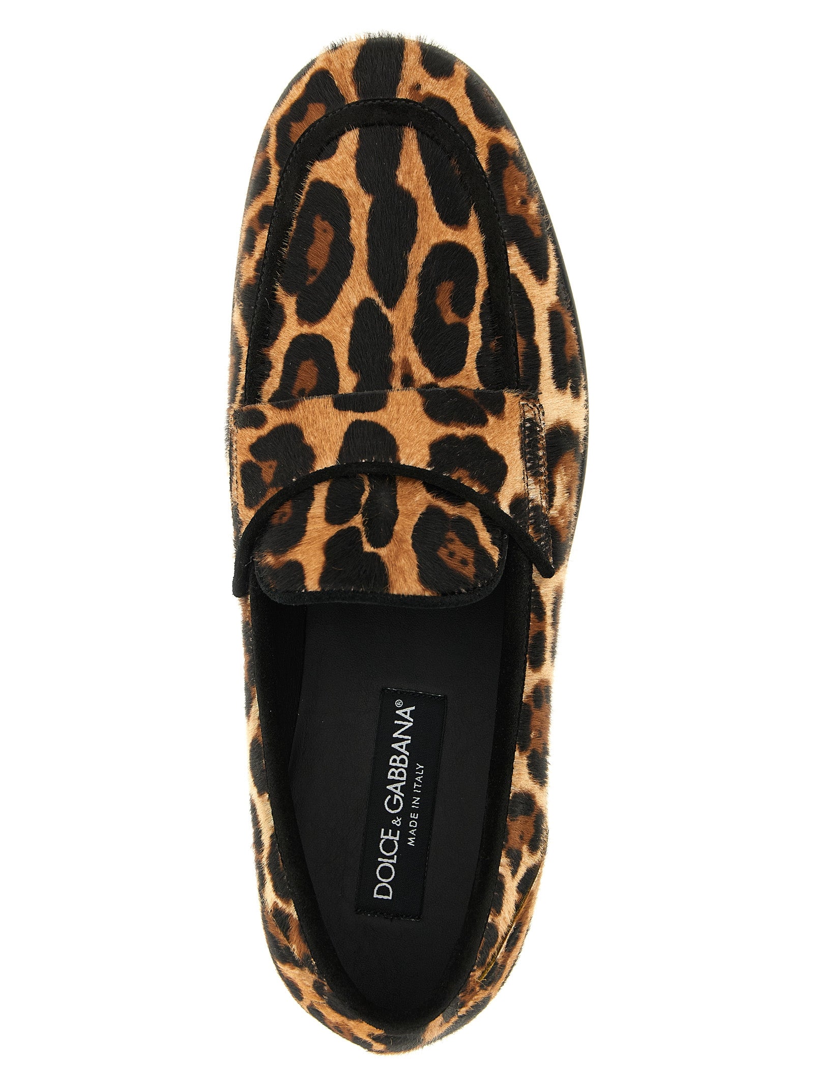 Dolce & Gabbana Brown Calfskin Slip-On Loafers Dolce & Gabbana