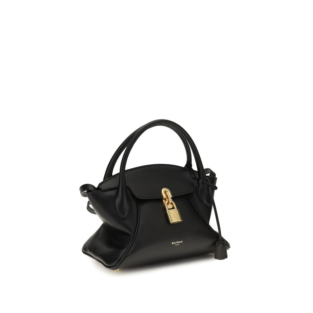Balmain Black Calf Leather Bos Taurus Shoulder Bag Balmain