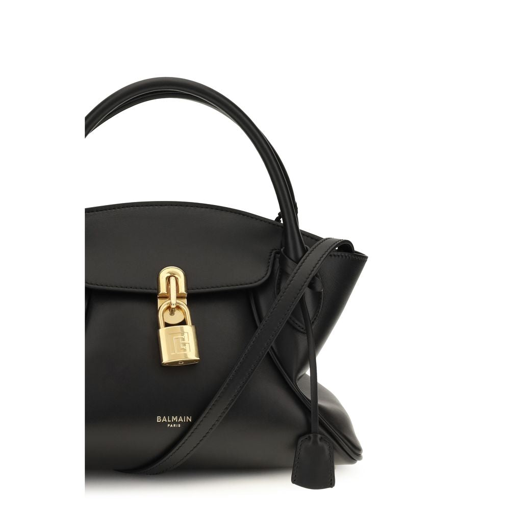 Balmain Black Calf Leather Bos Taurus Shoulder Bag Balmain