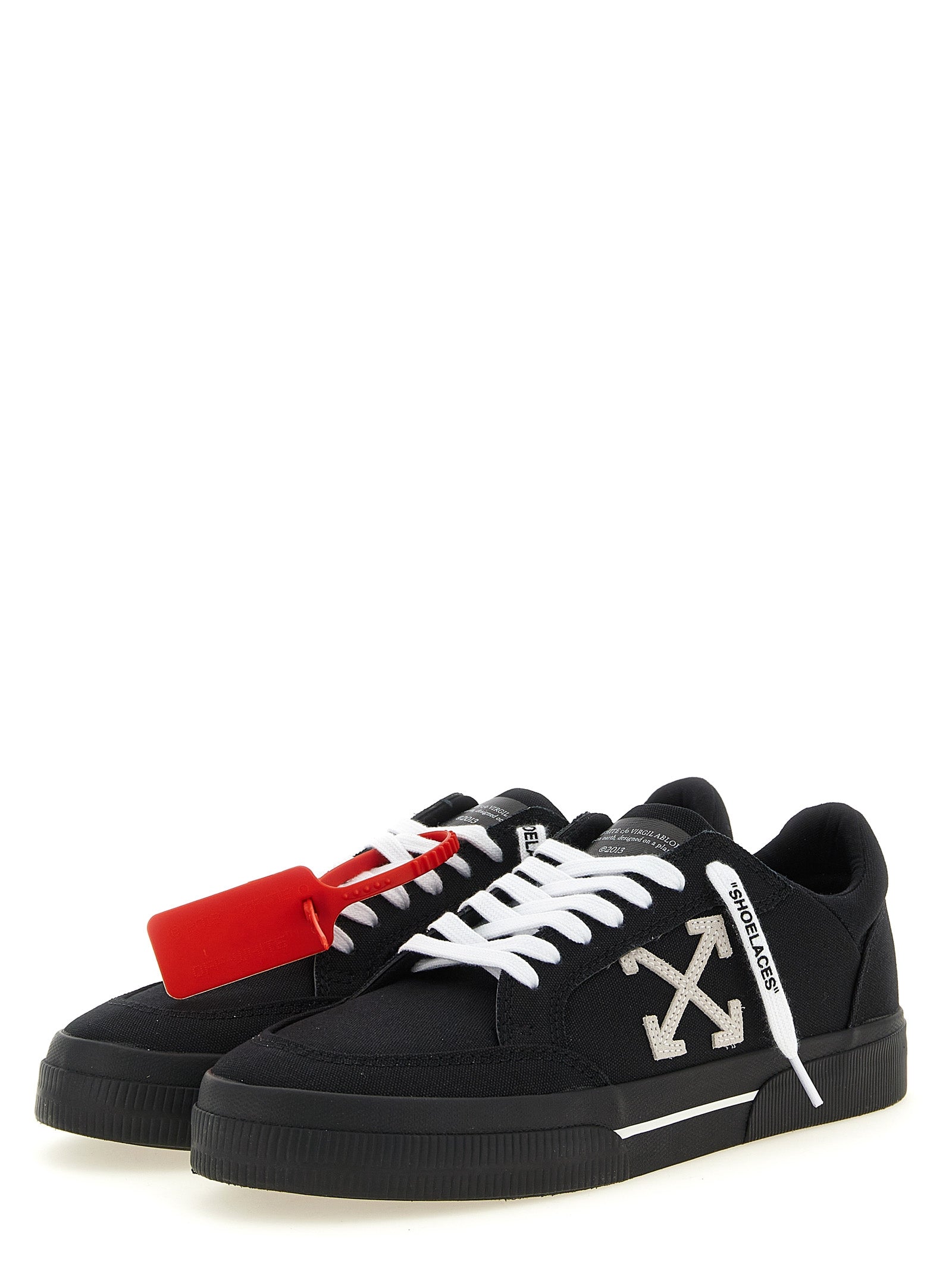 Off-White Bicolor Cotton Low Top Sneakers Off-White