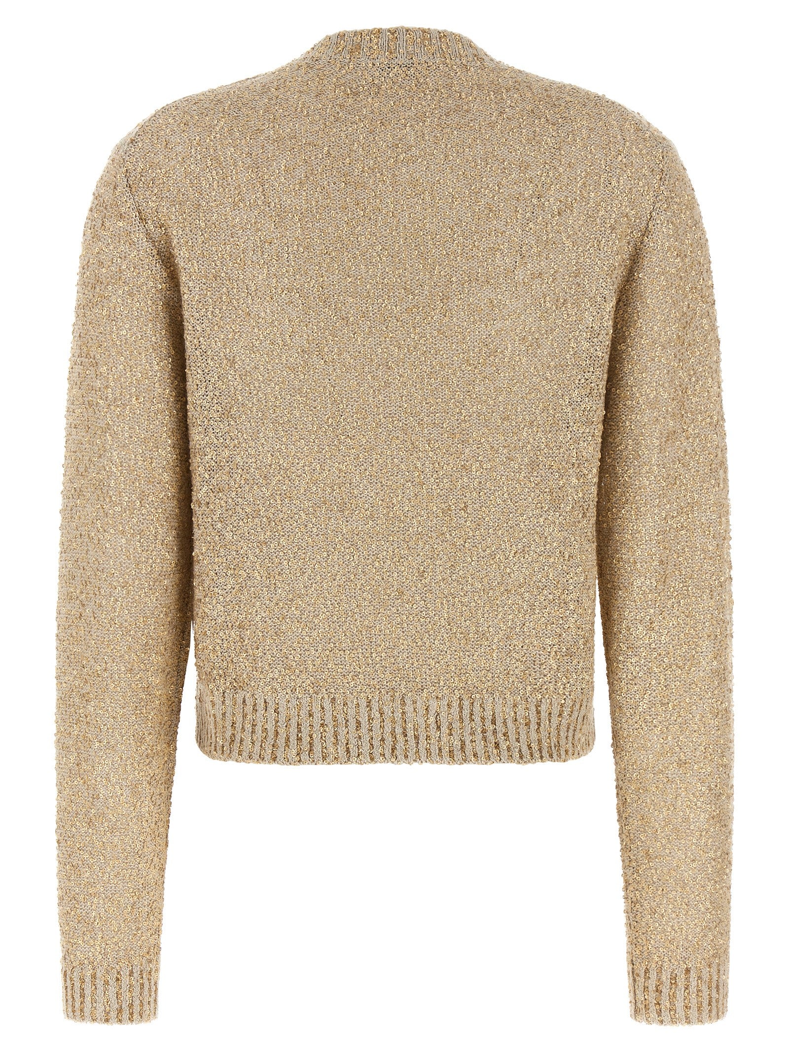 Brunello Cucinelli Gold Linen Cardigan Brunello Cucinelli