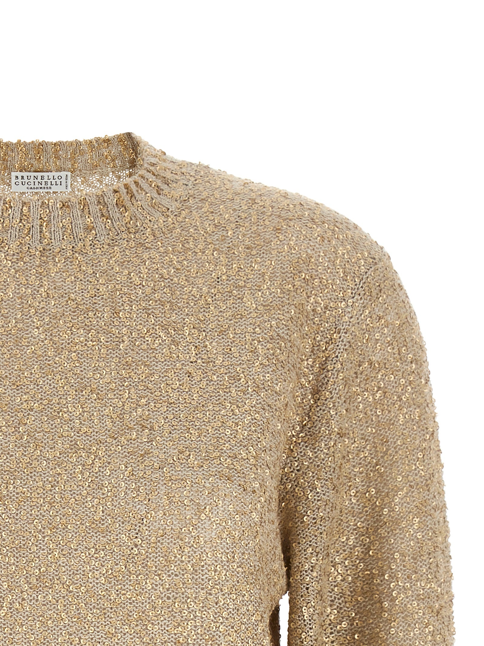 Brunello Cucinelli Gold Linen Cardigan Brunello Cucinelli
