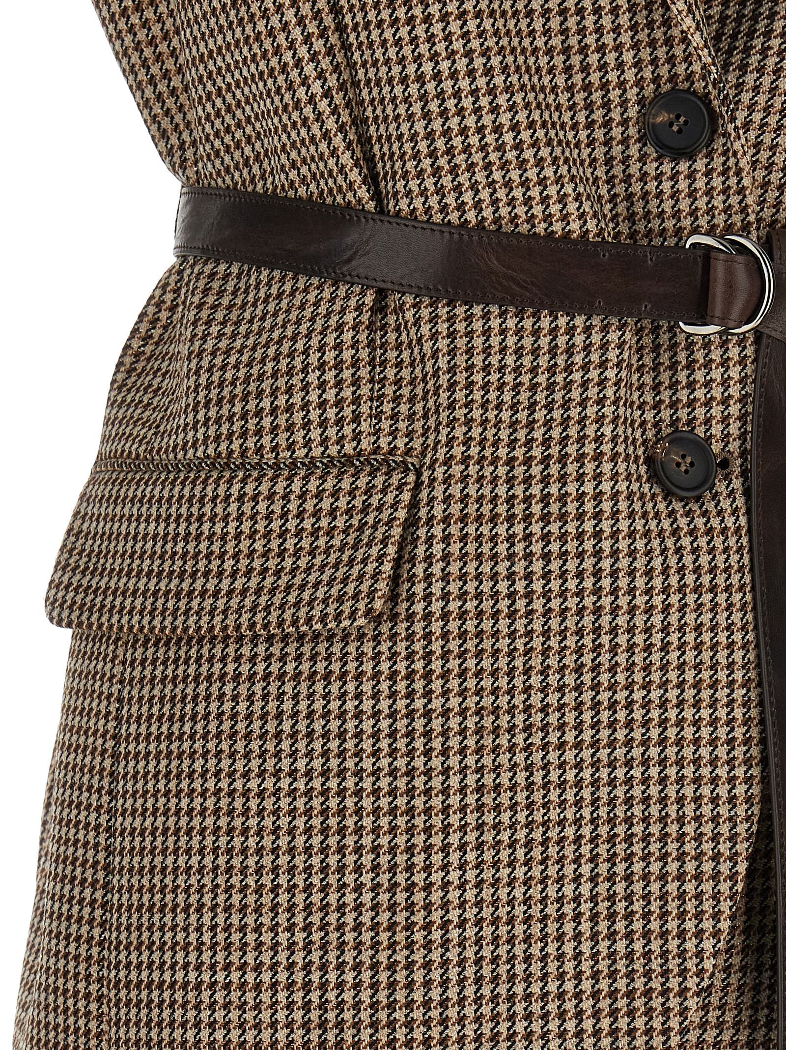 Brunello Cucinelli Beige Virgin Wool Sleeveless Jacket Brunello Cucinelli
