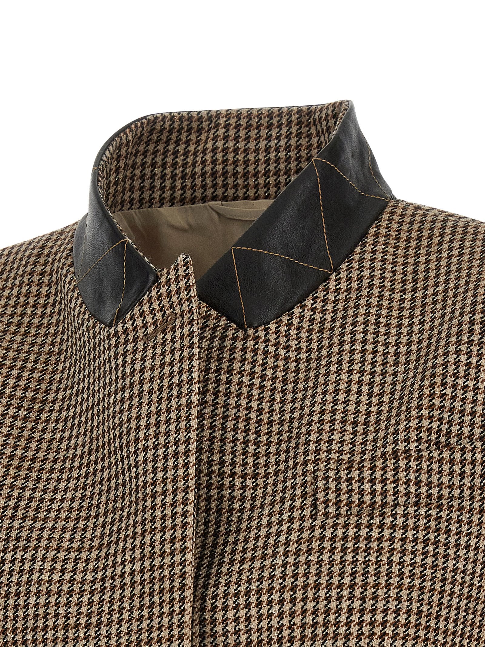 Brunello Cucinelli Beige Virgin Wool Sleeveless Jacket Brunello Cucinelli