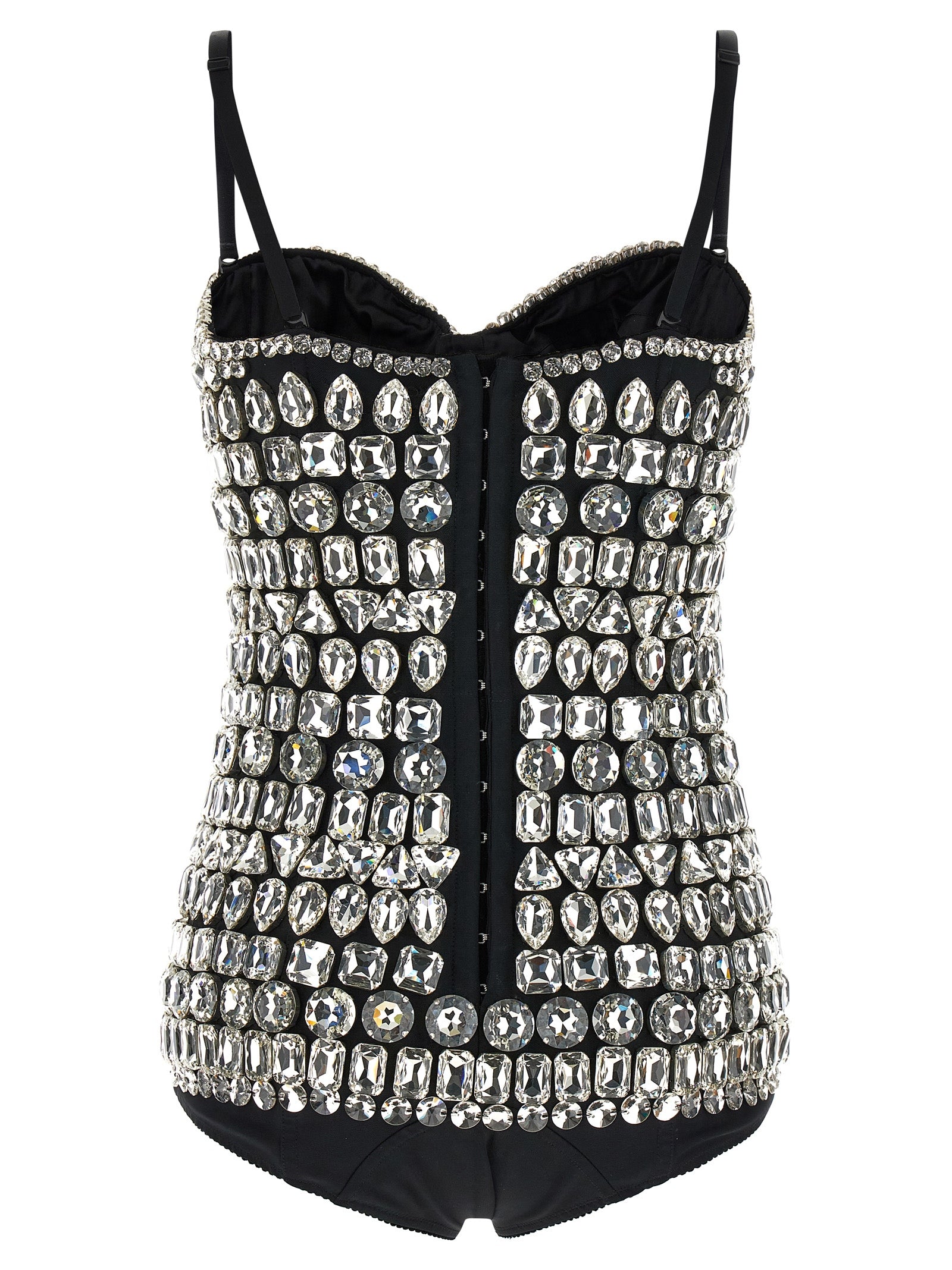 Dolce & Gabbana Silver Polyamide Bodysuit Dolce & Gabbana