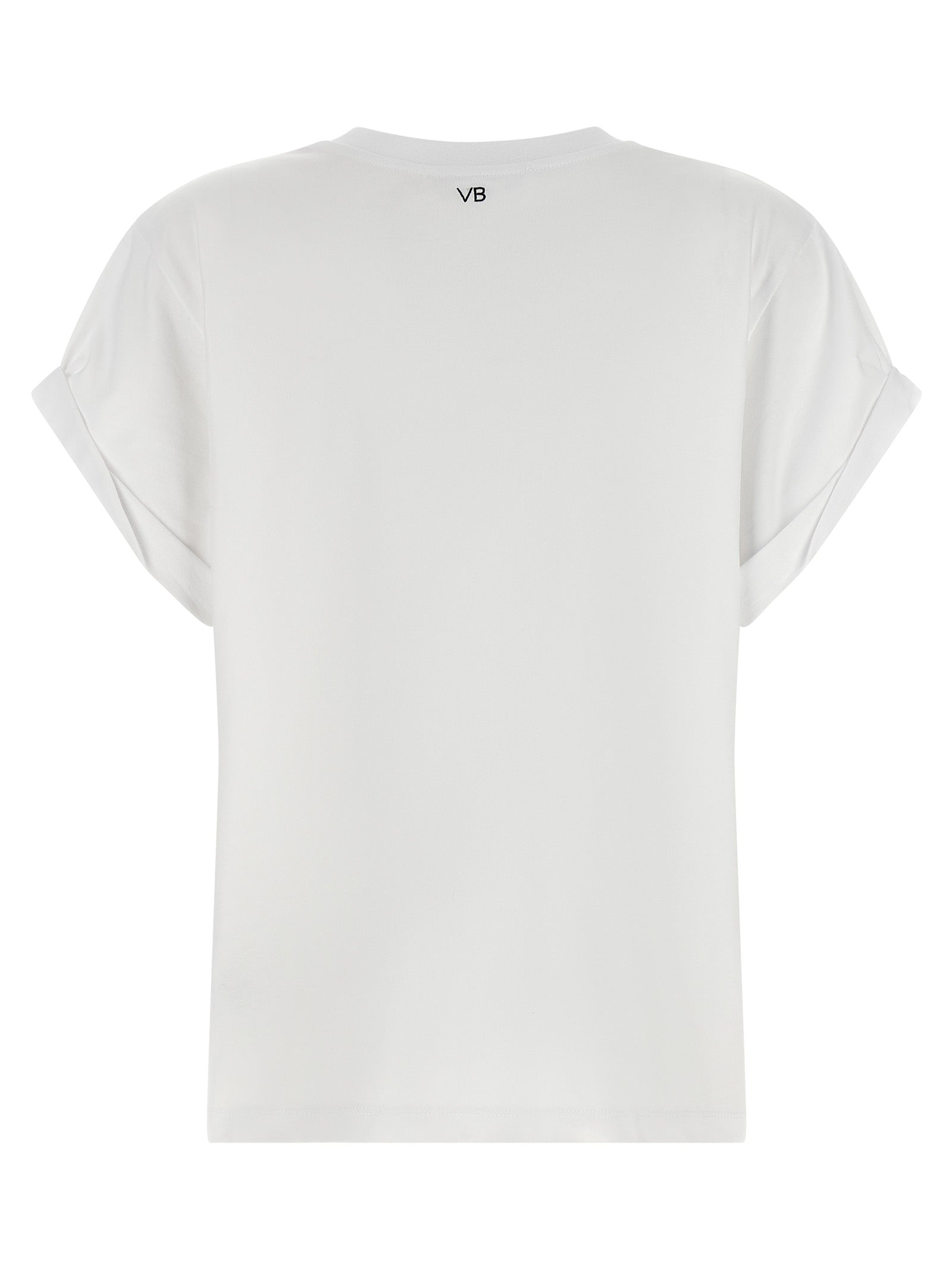 Victoria Beckham White Cotton T-Shirt Victoria Beckham
