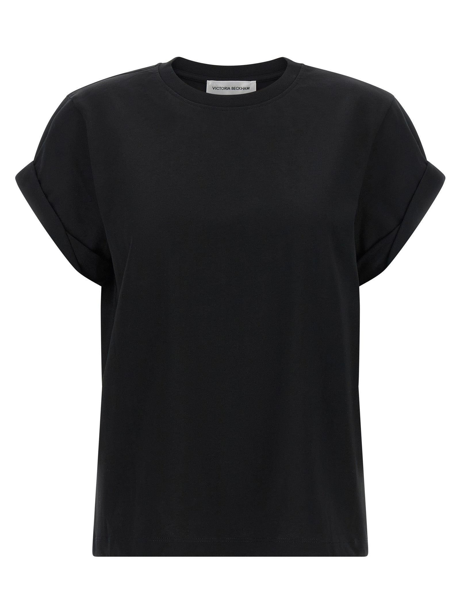 Victoria Beckham Black Cotton T-Shirt Victoria Beckham