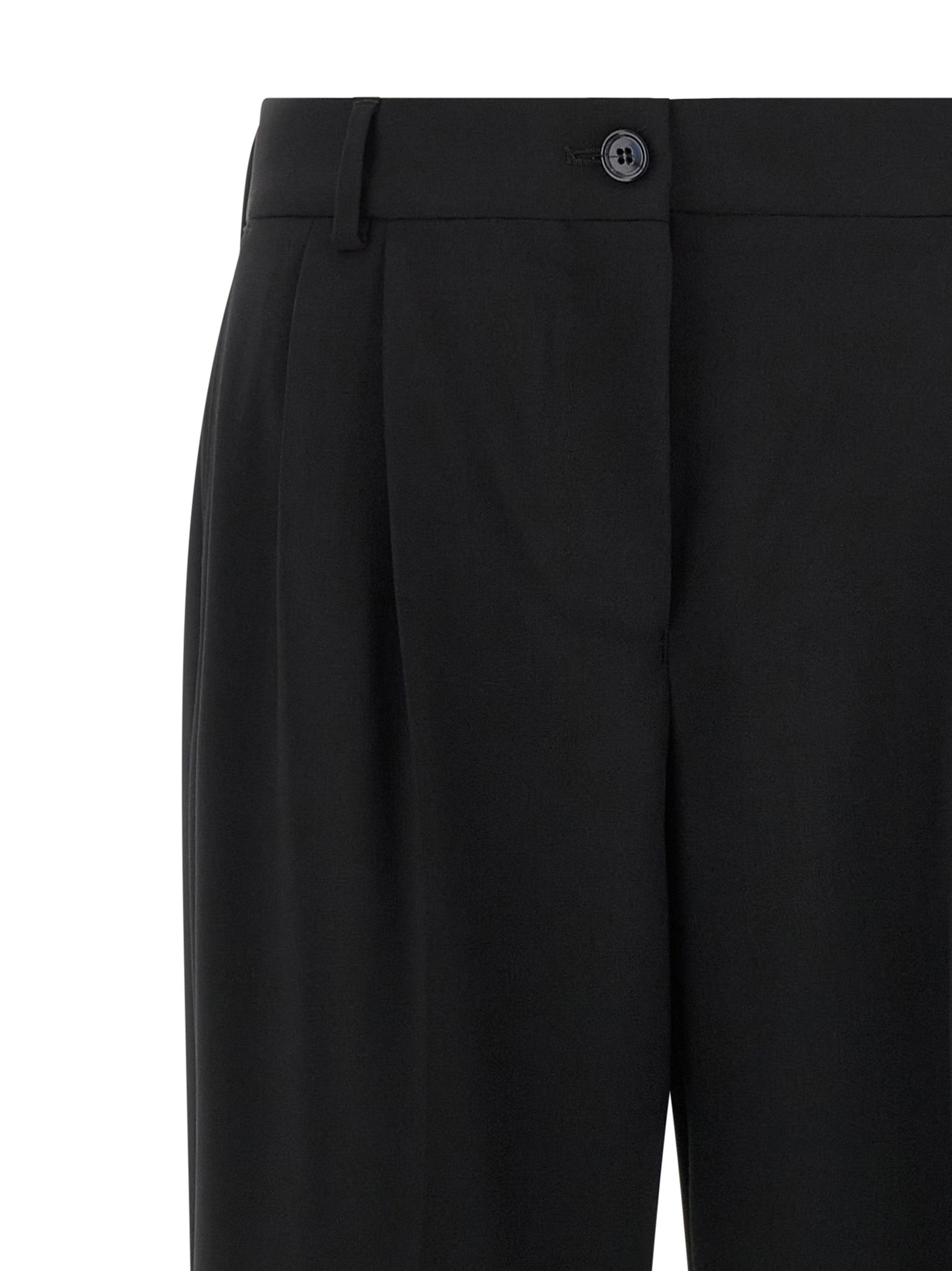 Dolce & Gabbana Black Virgin Wool Casual Pants Dolce & Gabbana