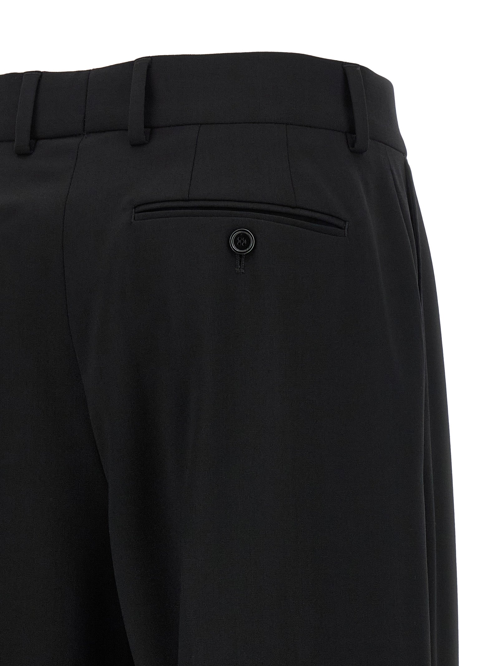 Dolce & Gabbana Black Virgin Wool Casual Pants Dolce & Gabbana