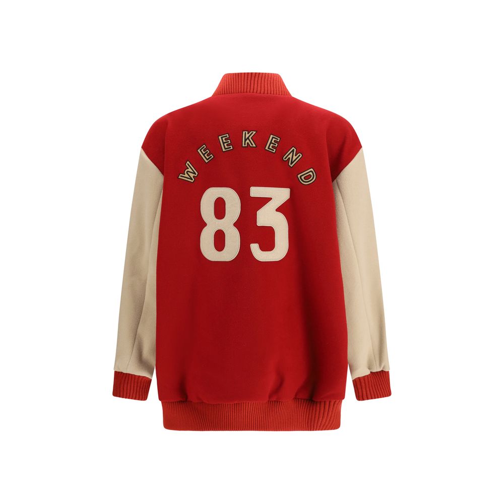 Max Mara Multicolor Wool Oves Aries Bomber Max Mara