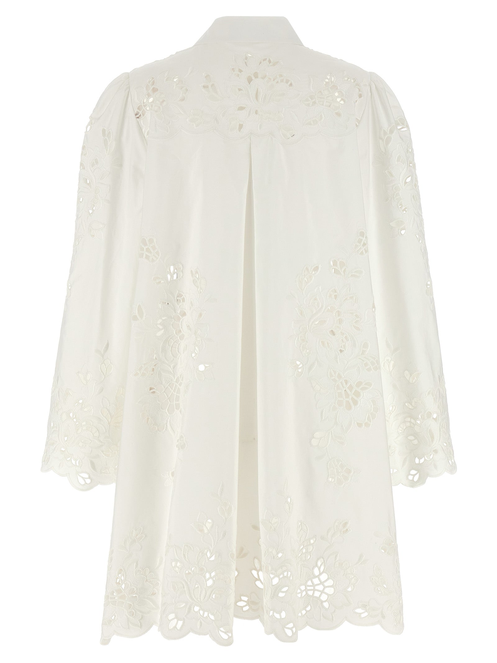 Dolce & Gabbana White Cotton Short Dress Dolce & Gabbana