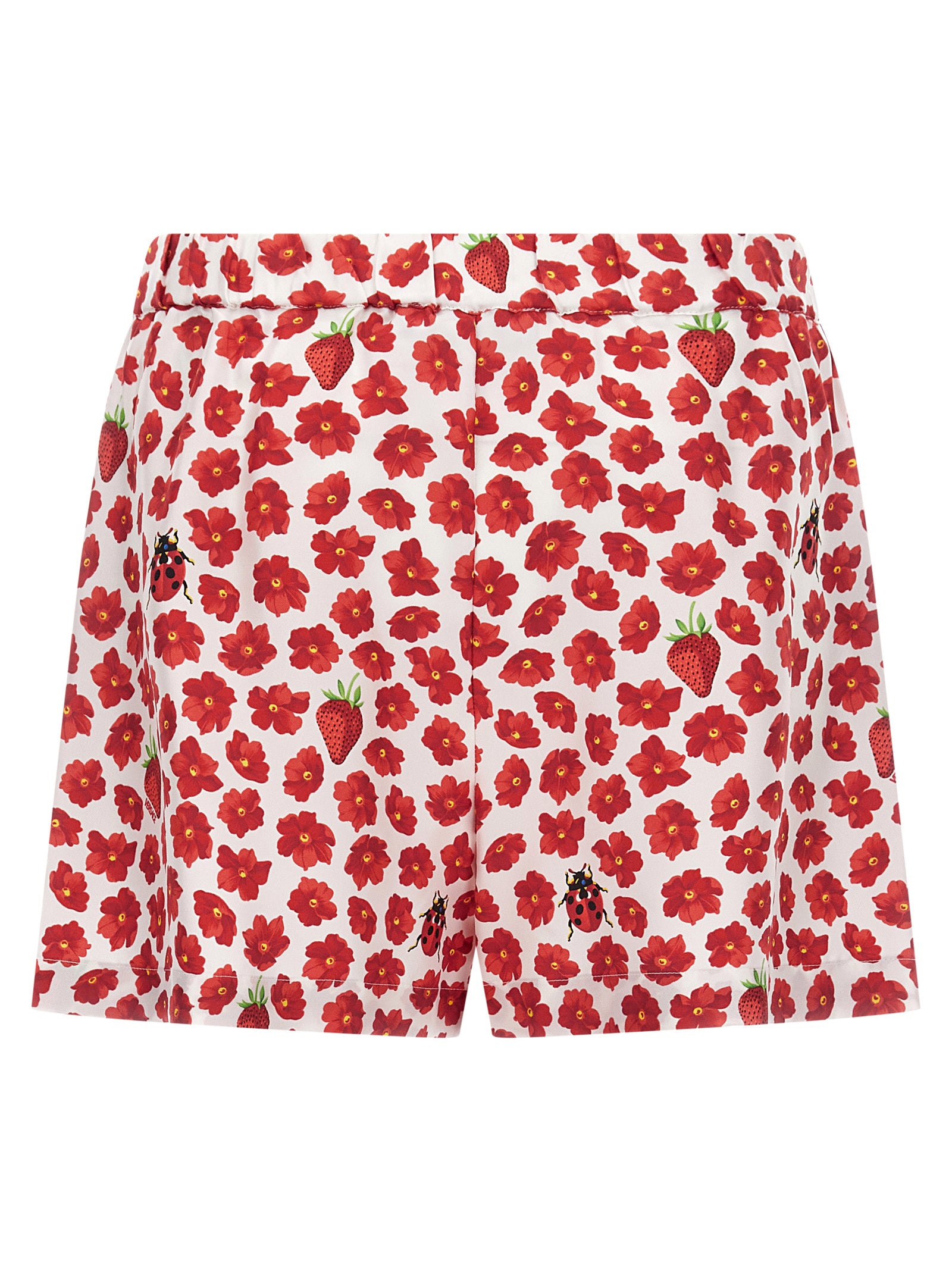 Versace Multicolor Silk Bermuda Shorts Versace