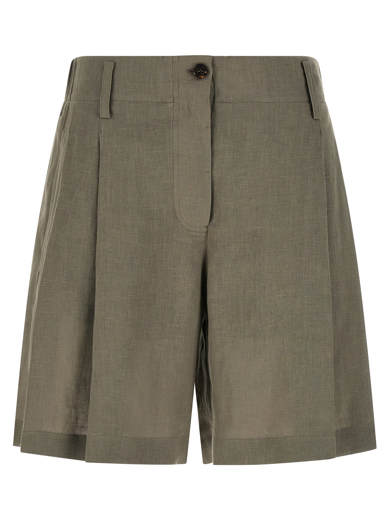Brunello Cucinelli Bicolor Linen Bermuda Shorts Brunello Cucinelli
