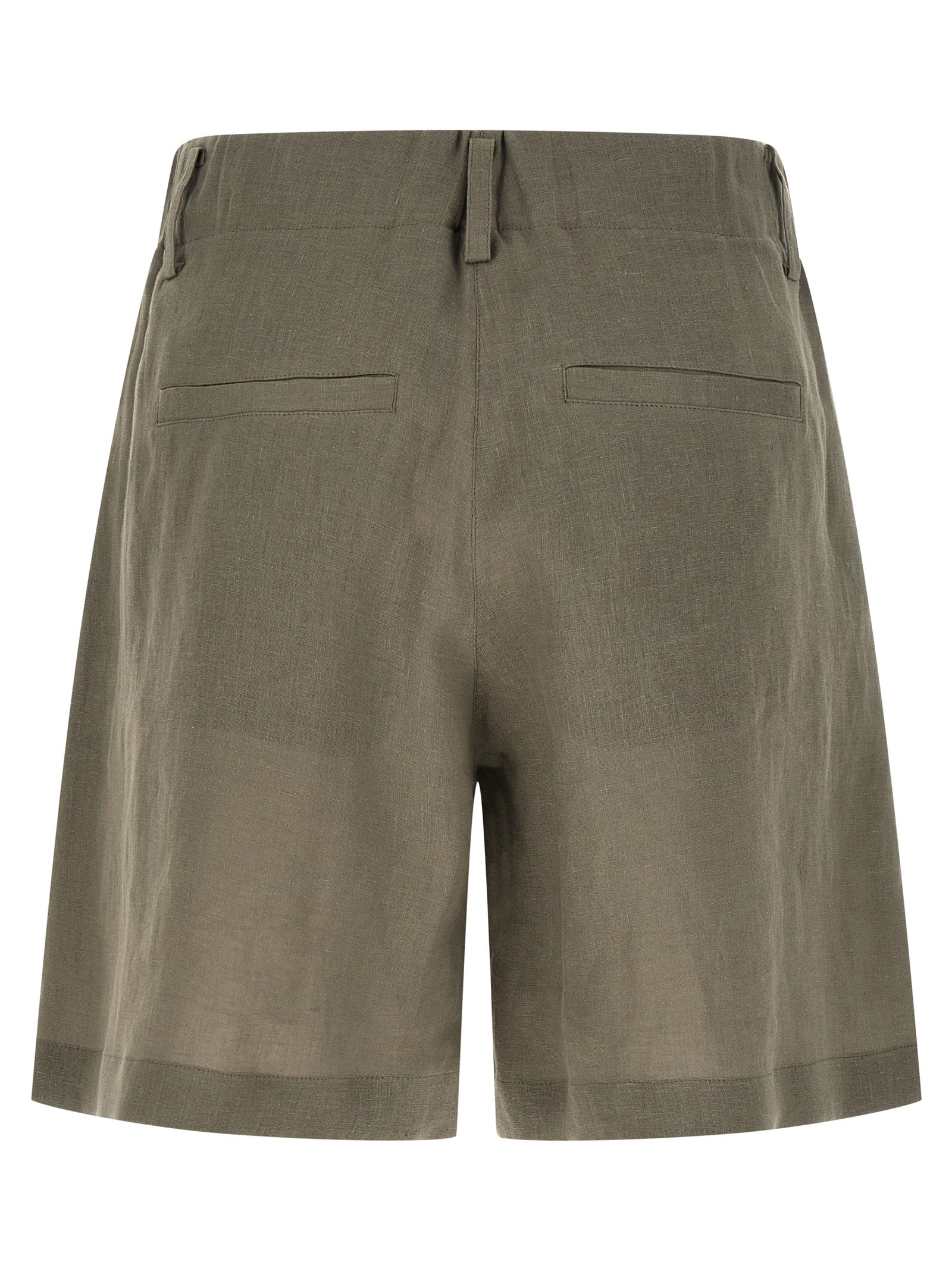 Brunello Cucinelli Bicolor Linen Bermuda Shorts Brunello Cucinelli