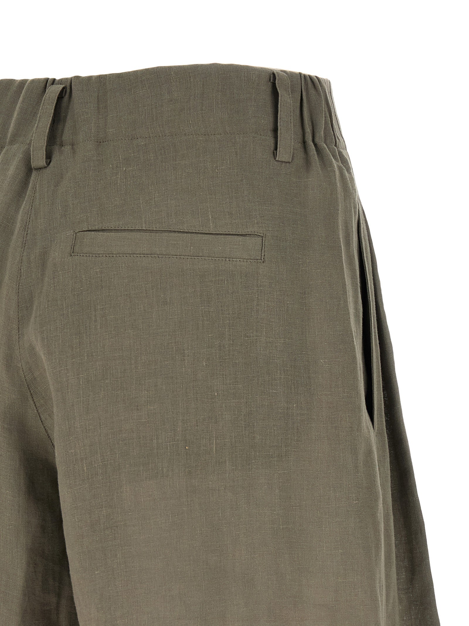 Brunello Cucinelli Bicolor Linen Bermuda Shorts Brunello Cucinelli