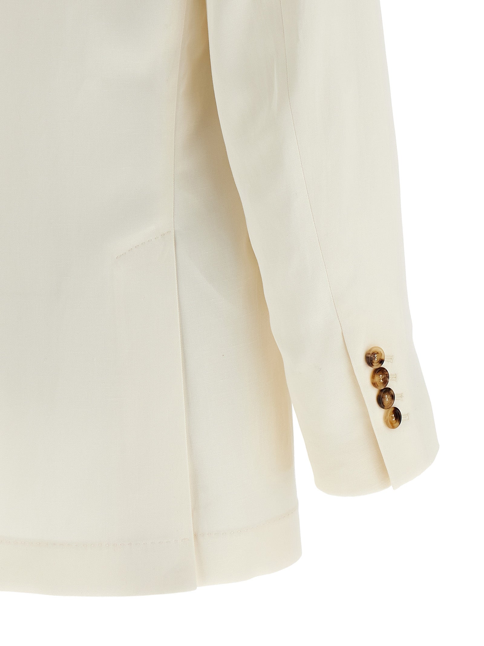 Brunello Cucinelli White Silk Blazer Brunello Cucinelli