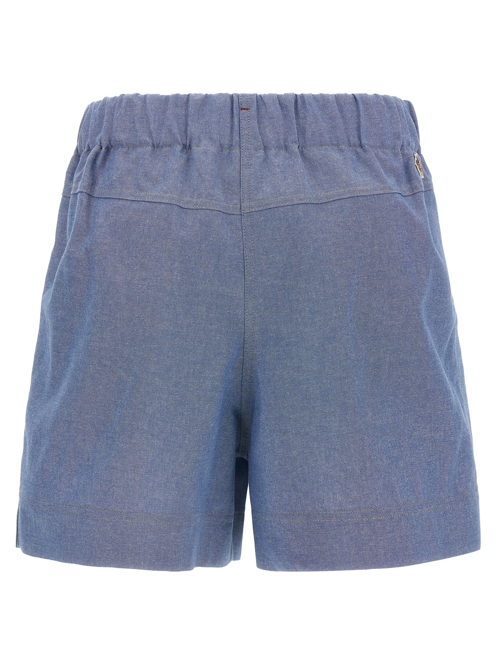 Moncler Grenoble Blue Cotton Bermuda Shorts Moncler Grenoble