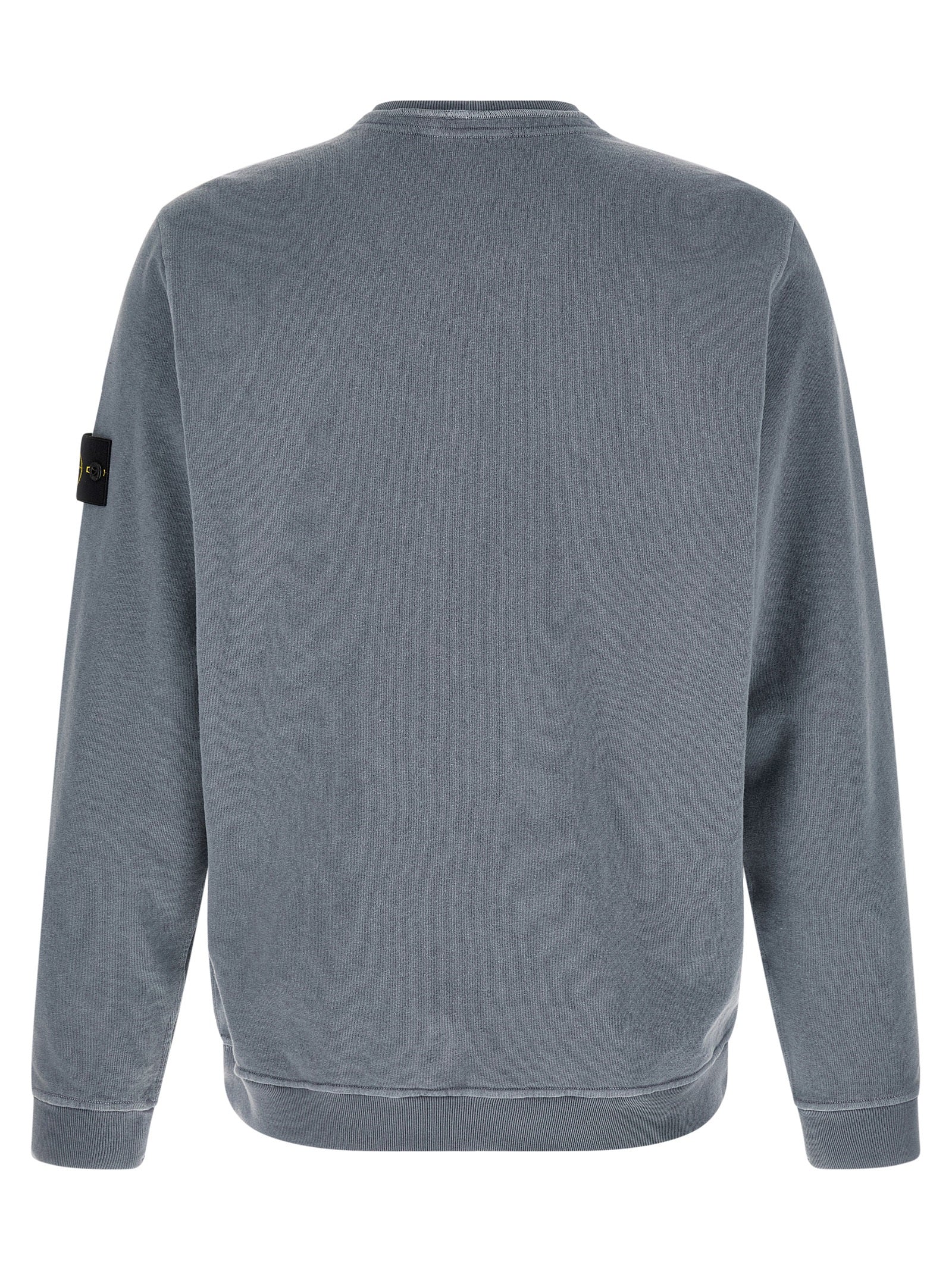 Stone Island Blue Cotton Sweatshirt Stone Island